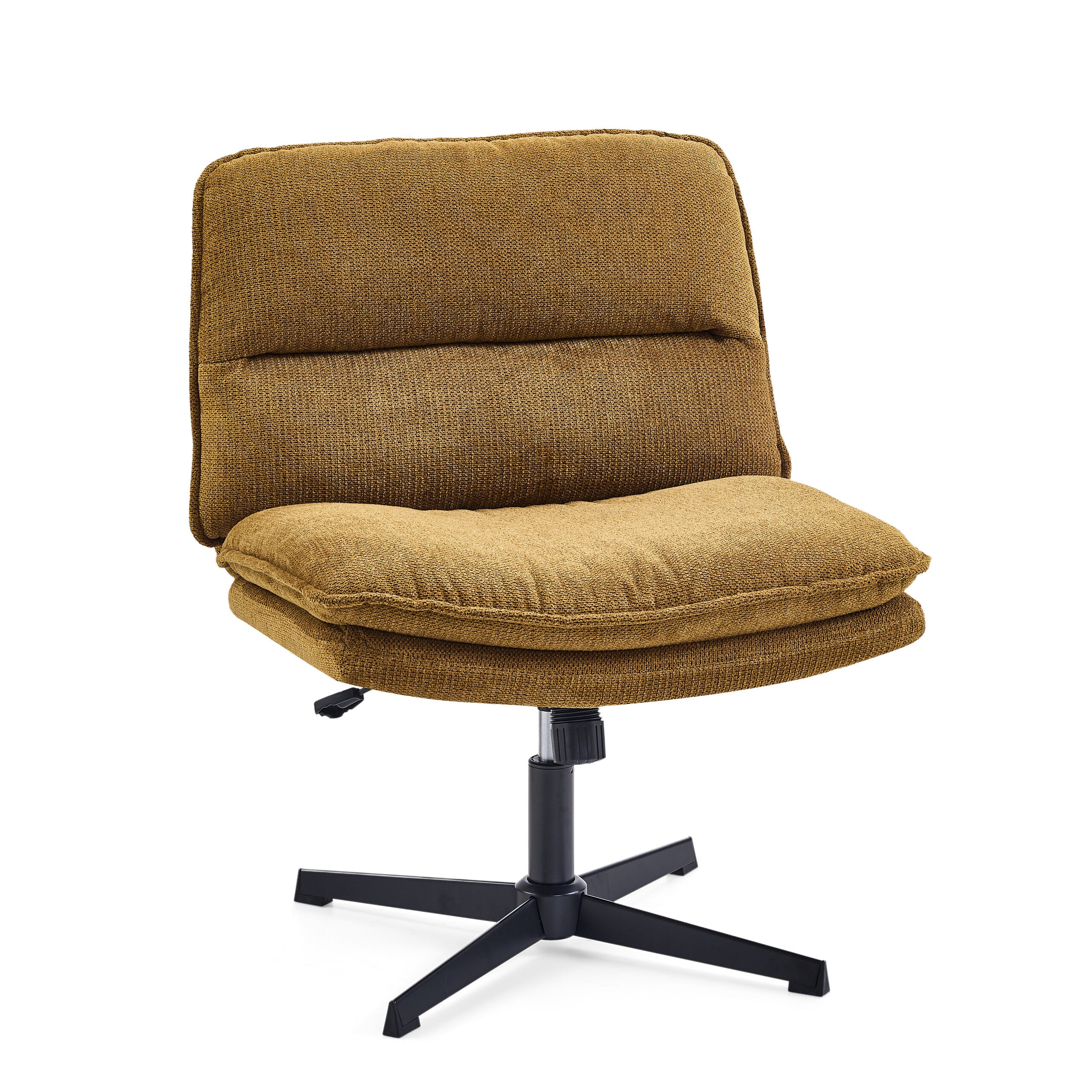 Drehstuhl Schneidersitz / Loungesessel Criss Cross 20 Stoff hellgrau hjh LIVING - Image 4