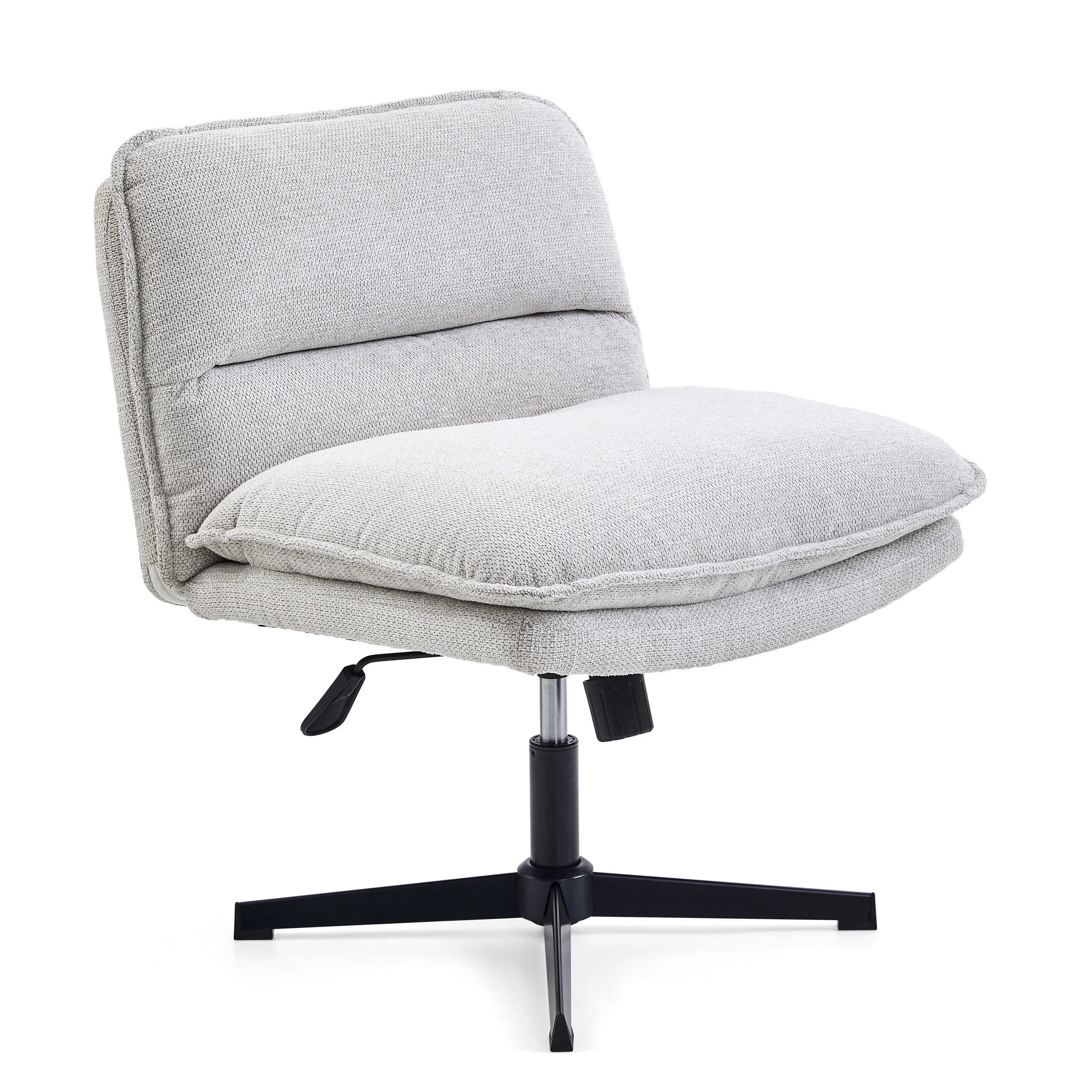 Drehstuhl Schneidersitz / Loungesessel Criss Cross 20 Stoff hellgrau hjh LIVING - Image 7