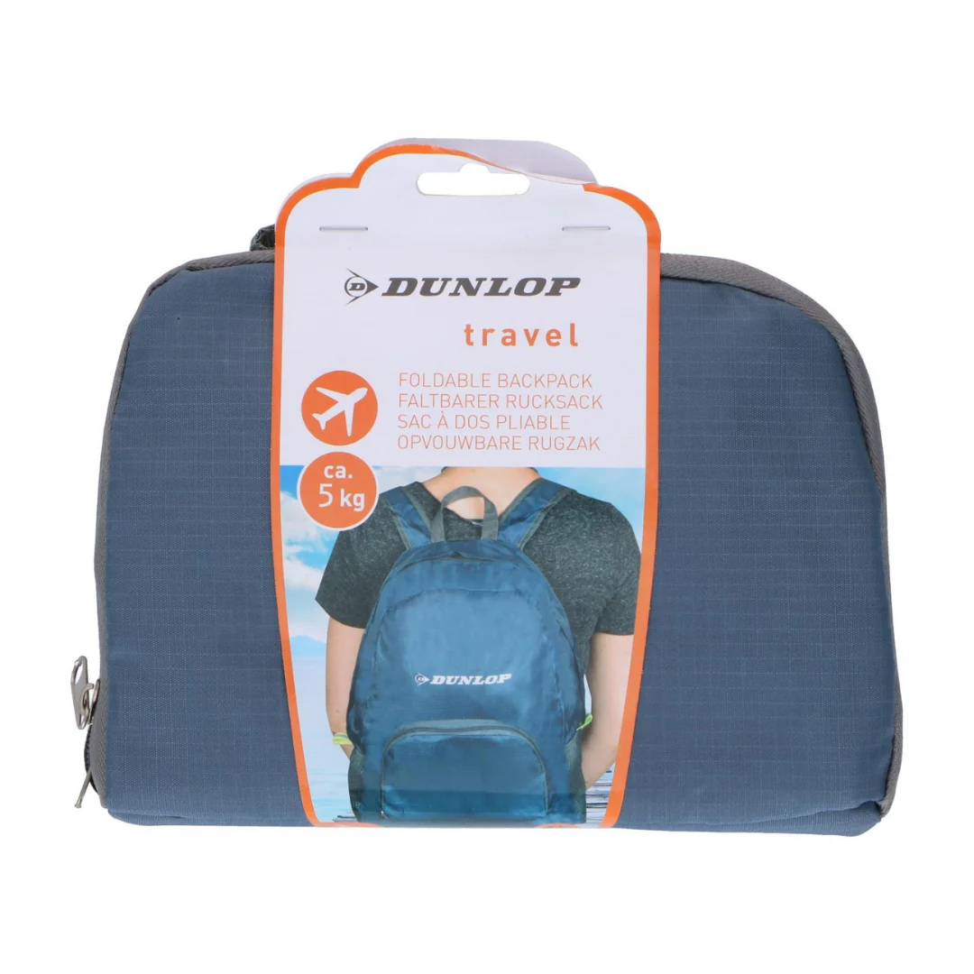 DUNLOP Faltbarer Rucksack Hellblau Tagesrucksack Camping Reiserucksack Tasche - Image 2