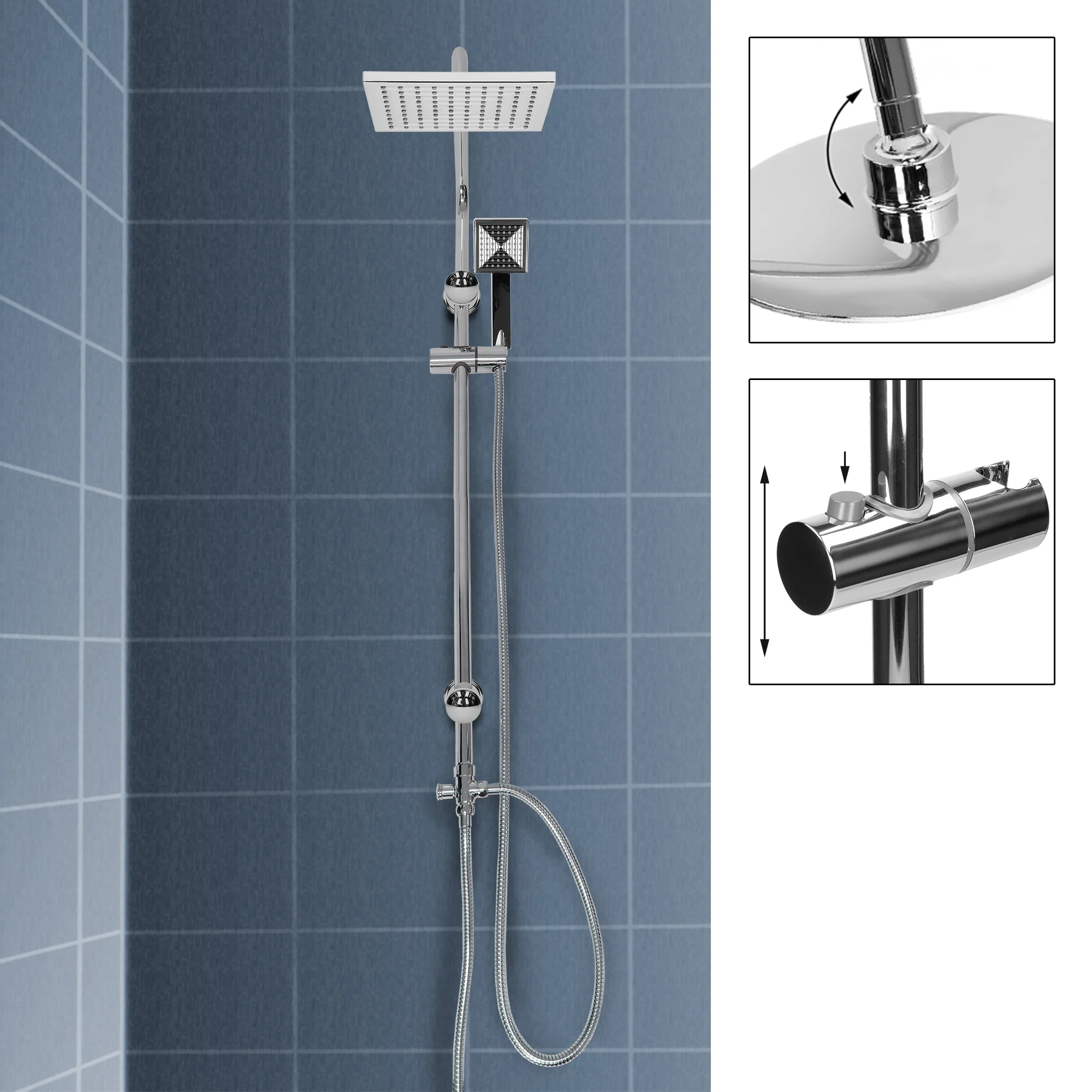 Duschsystem Silber aus Edelstahl - Image 2