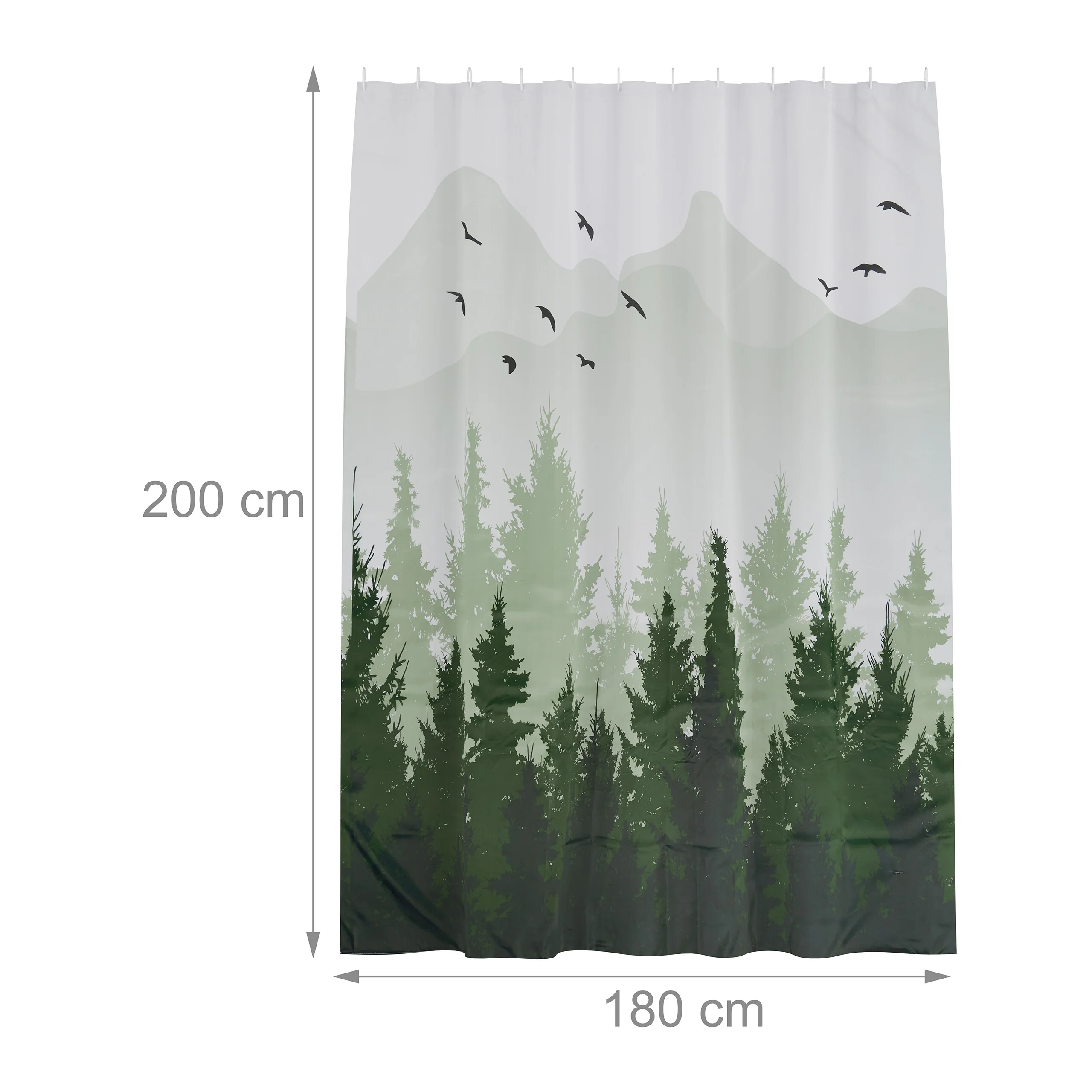 Duschvorhang 180x200 cm mit Motiv - Image 4