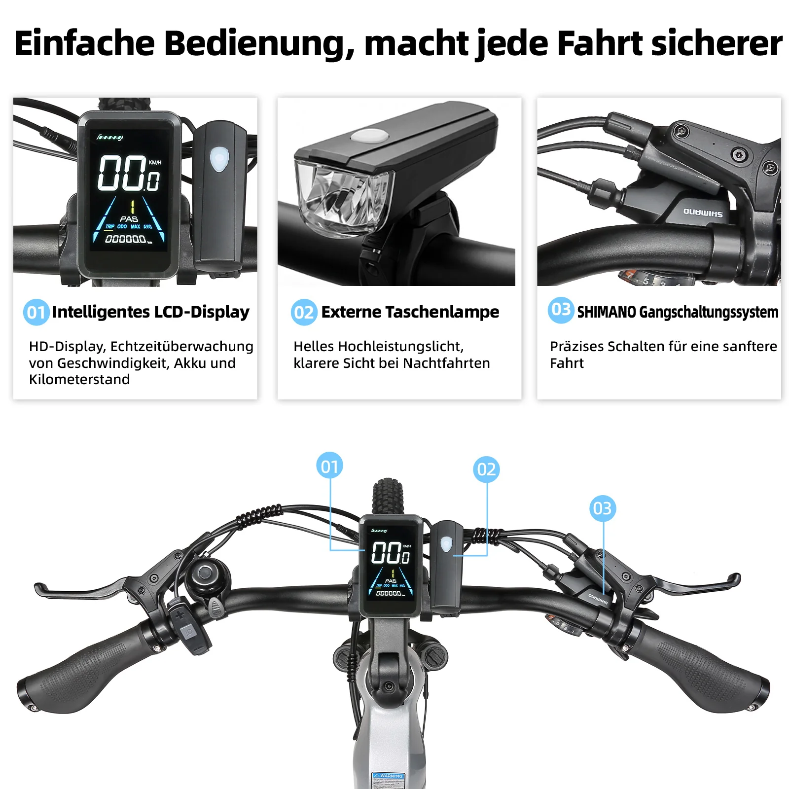 E-SUVO 27,5" 48V 250W Hinterradmotor 70Nm 48V15Ah Akku 100-120km Reichweite E-Bike mit Vollfederung - Image 15