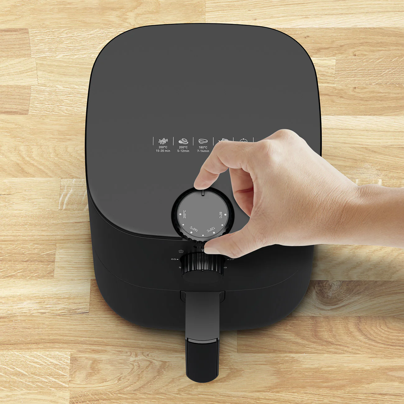 Tefal Easy Fry EY130815 Schwarz Heißluftfritteuse - 1030W, 0.6 L, Timer - Image 4