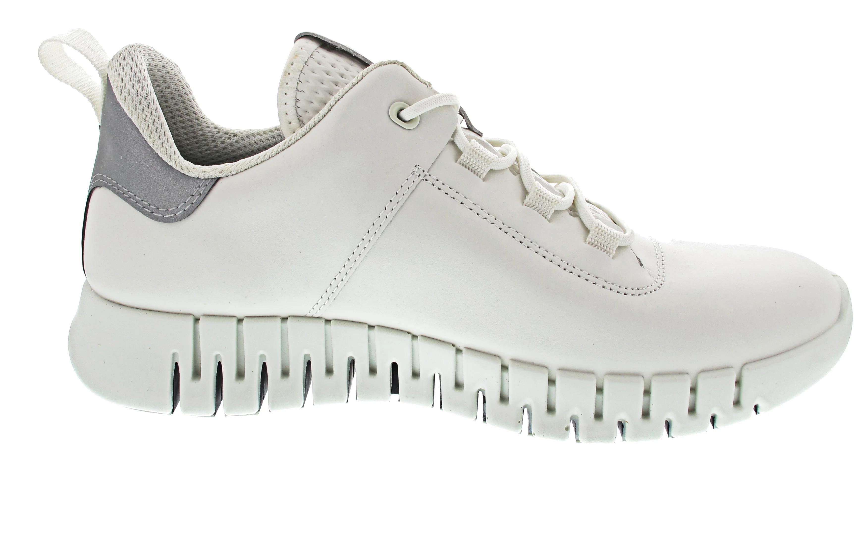 Ecco Gruuv Sneaker Lea sportlicher Schnürer Weiß - Image 12