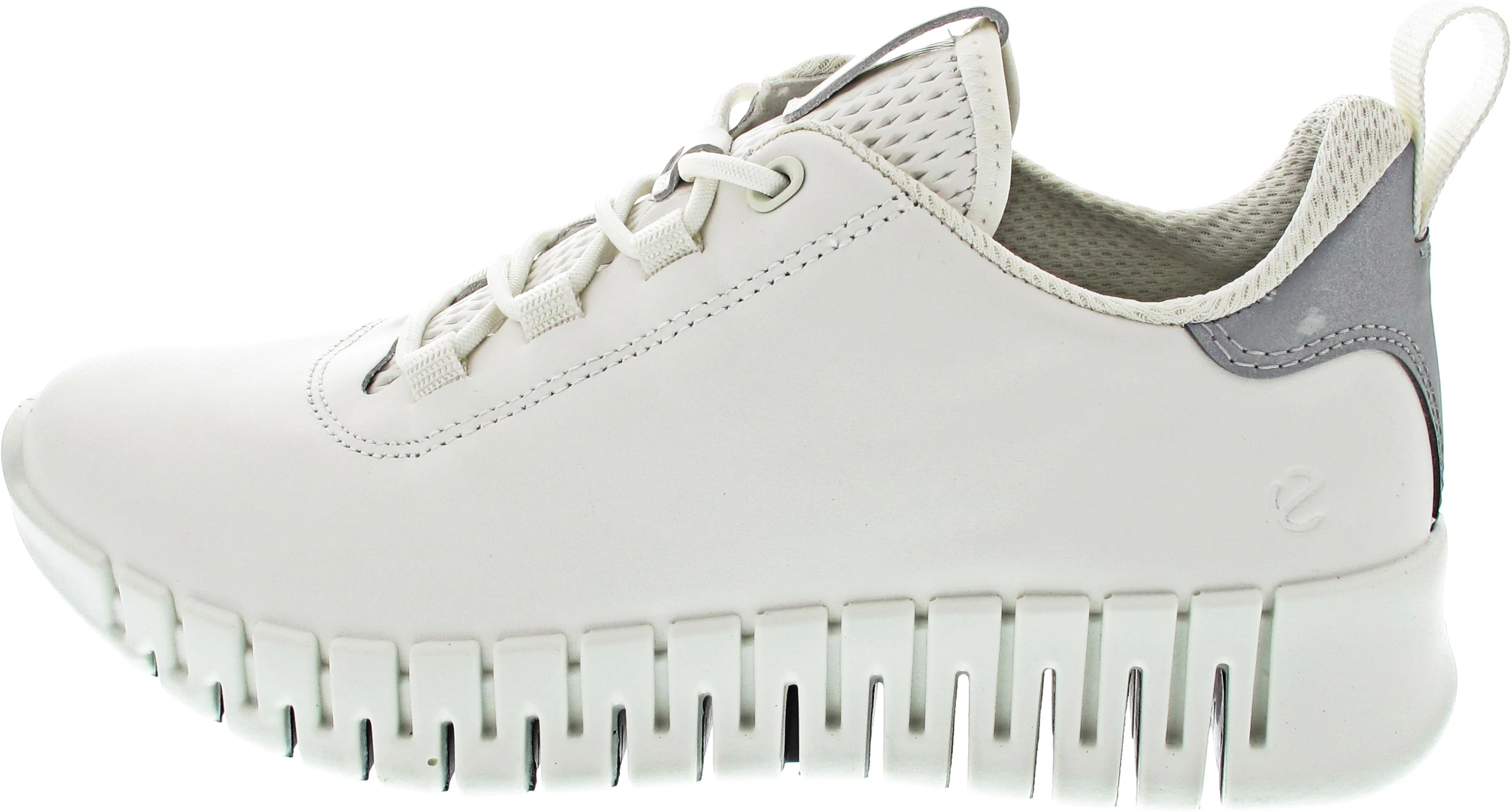 Ecco Gruuv Sneaker Lea sportlicher Schnürer Weiß - Image 3
