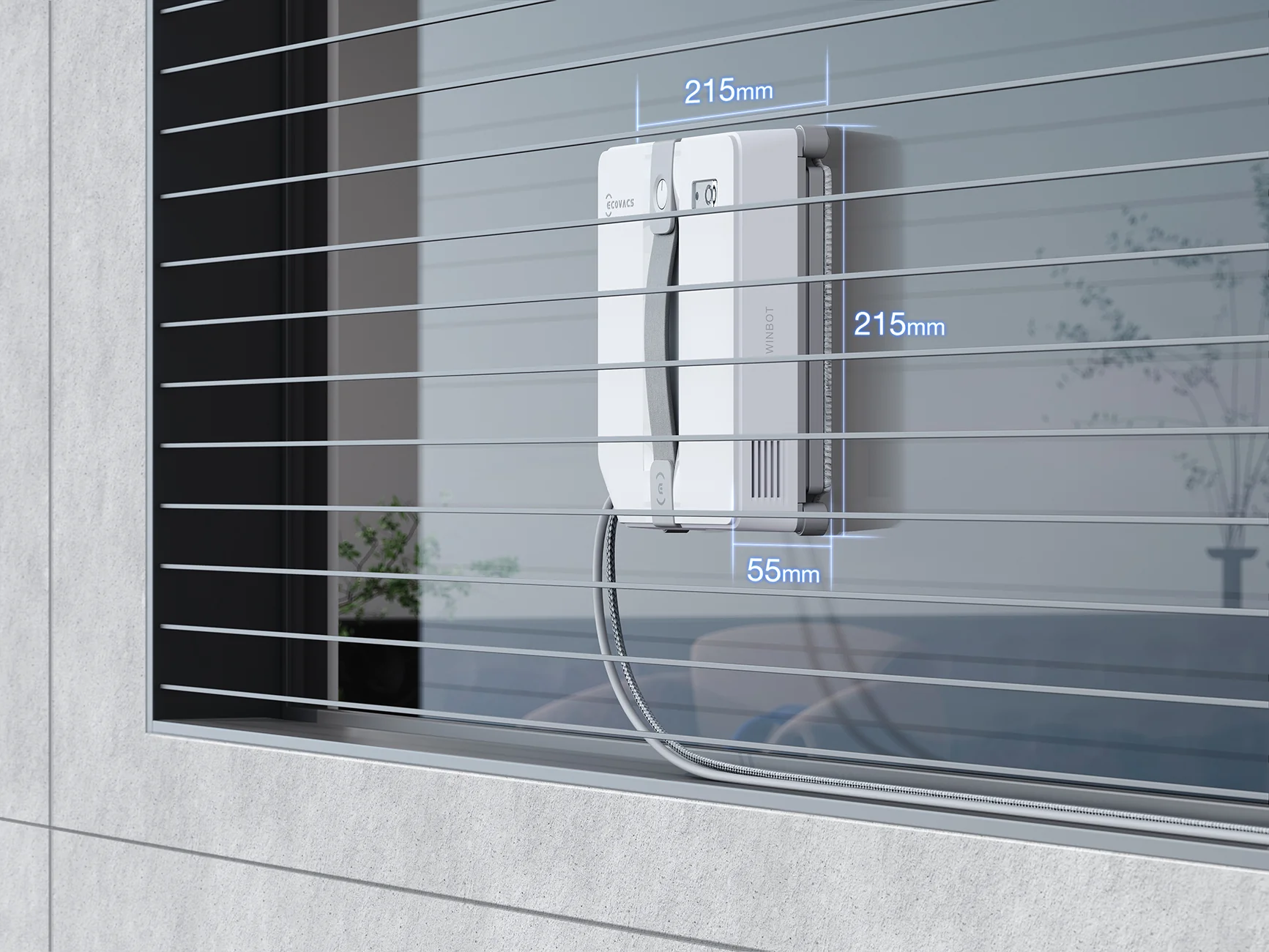 Ecovacs Winbot MINI Fensterputzroboter, Kompaktes Design, Ultraschallsprühsystem - Image 4