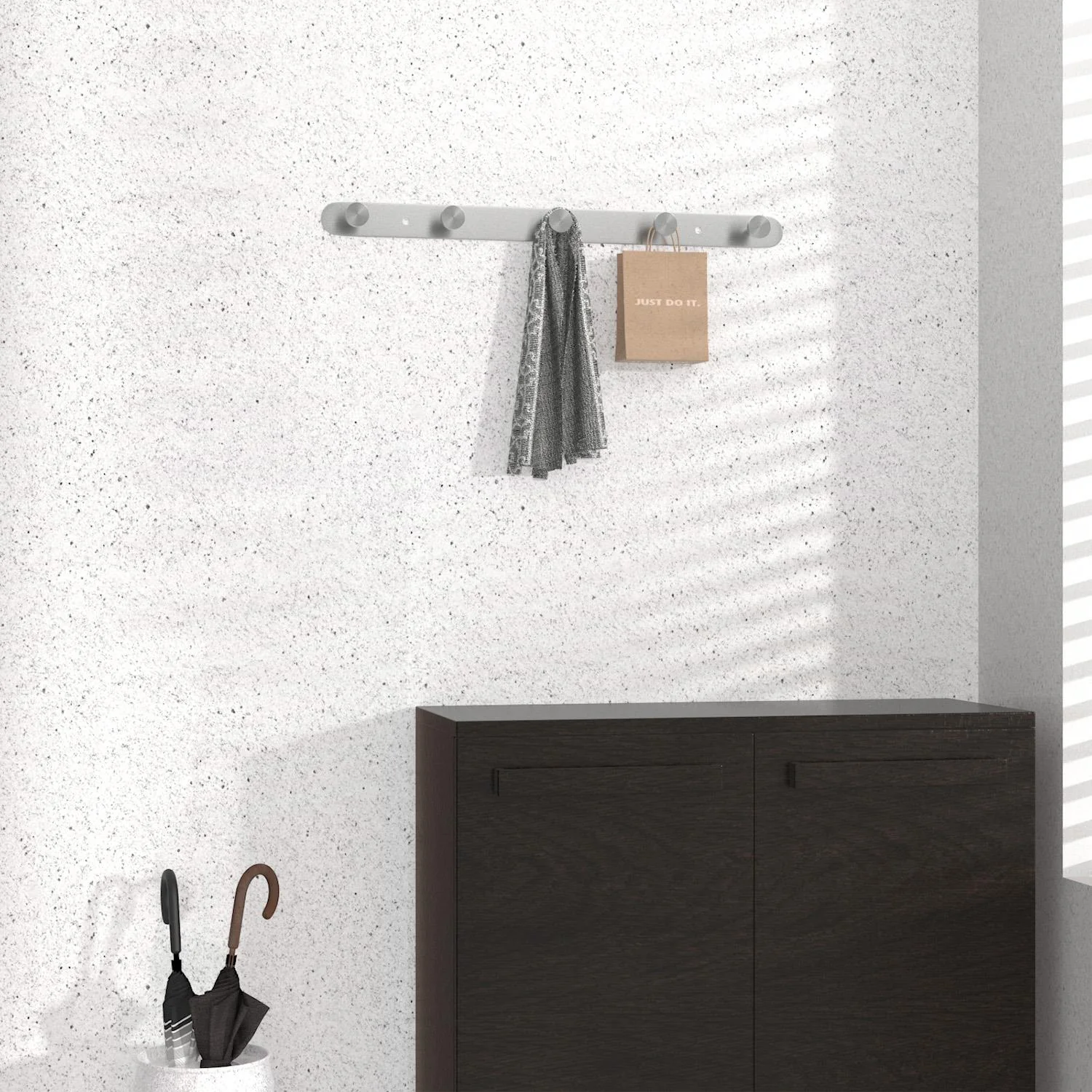 Edelstahl Garderobenleiste Modell Kleiderhaken Garderobe Hakenleiste - Image 10