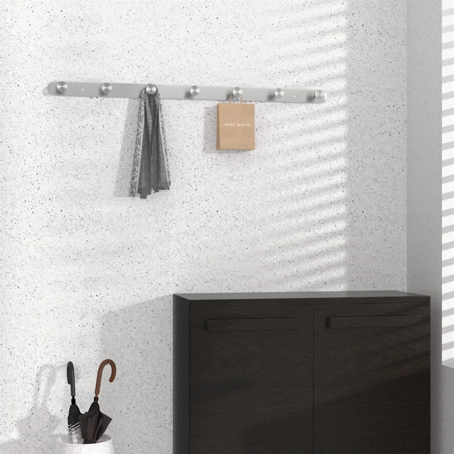 Edelstahl Garderobenleiste Modell Kleiderhaken Garderobe Hakenleiste - Image 15
