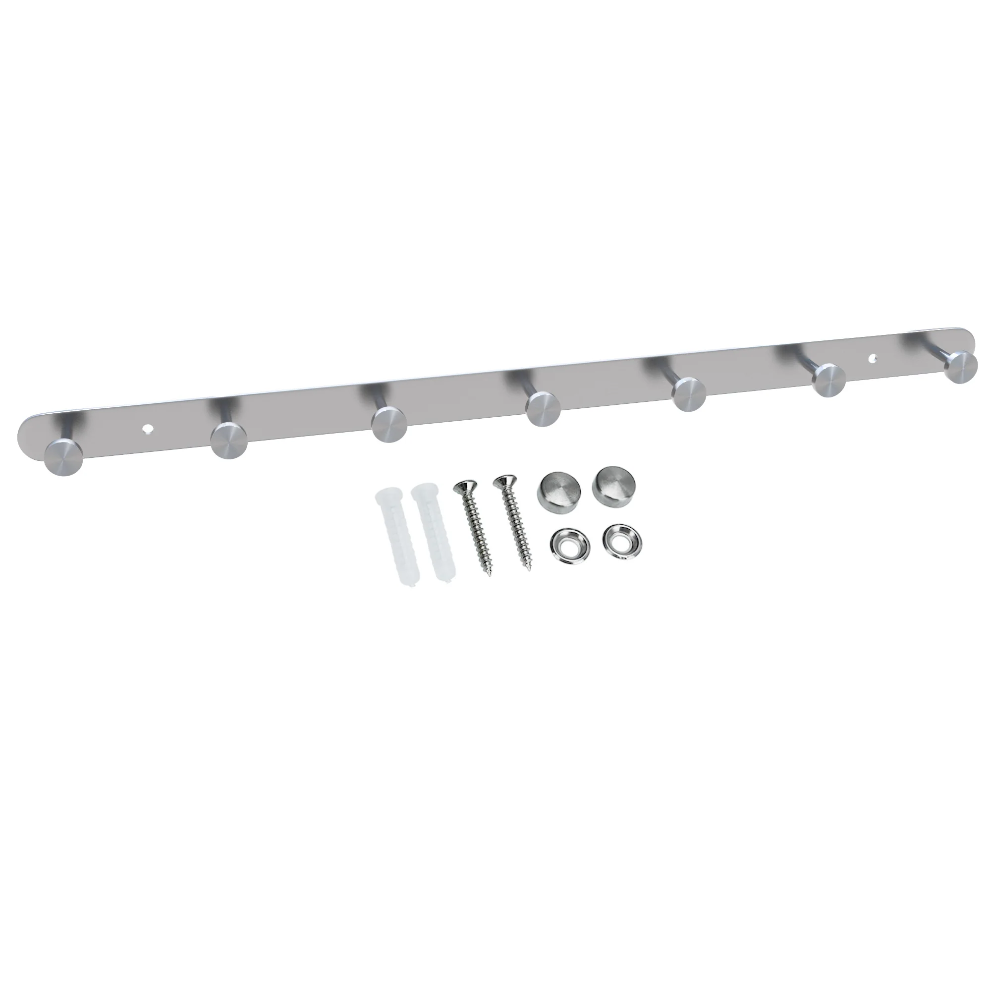 Edelstahl Garderobenleiste Modell Kleiderhaken Garderobe Hakenleiste - Image 2