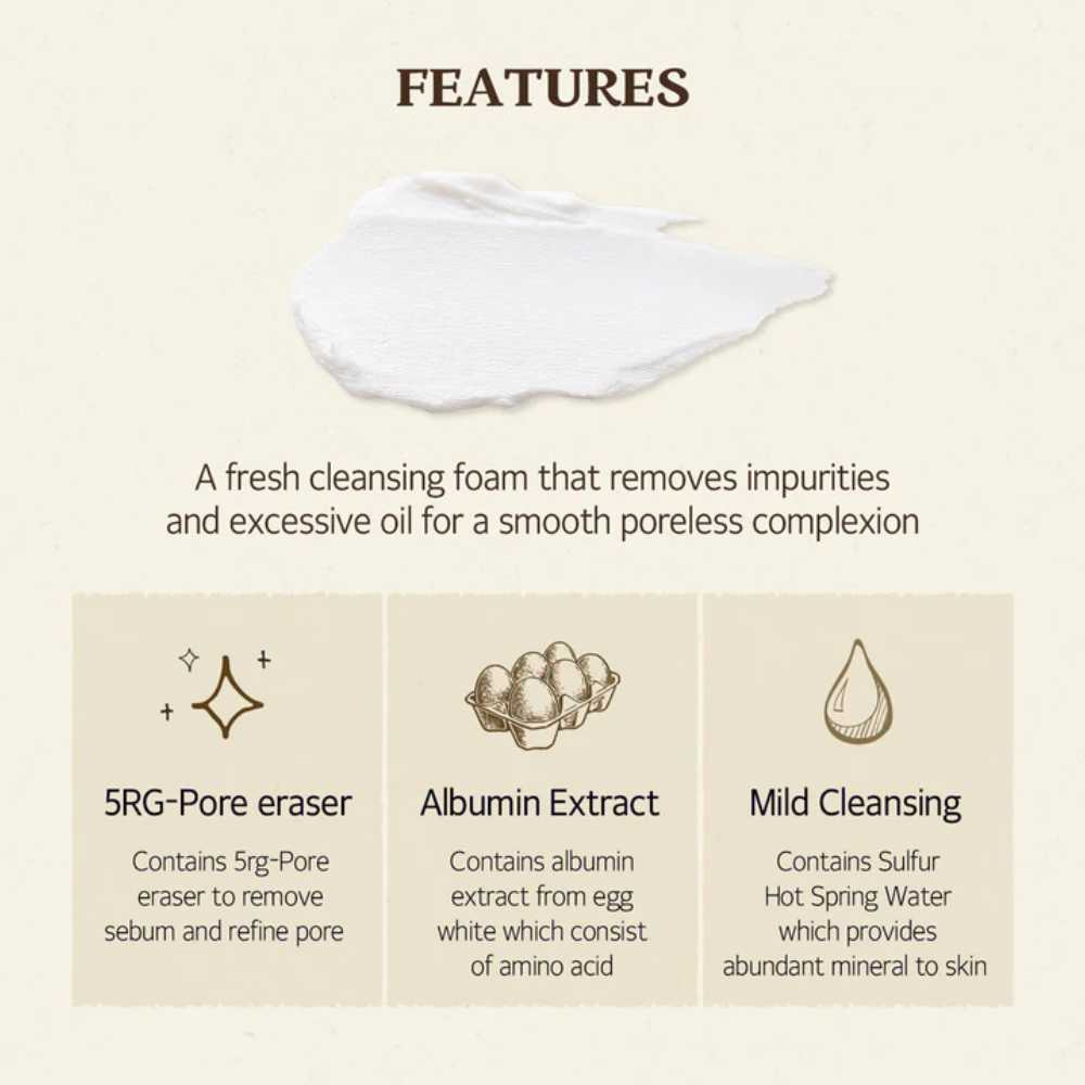 Egg White Perfect Pore Cleansing Foam - 150 ml - Image 2