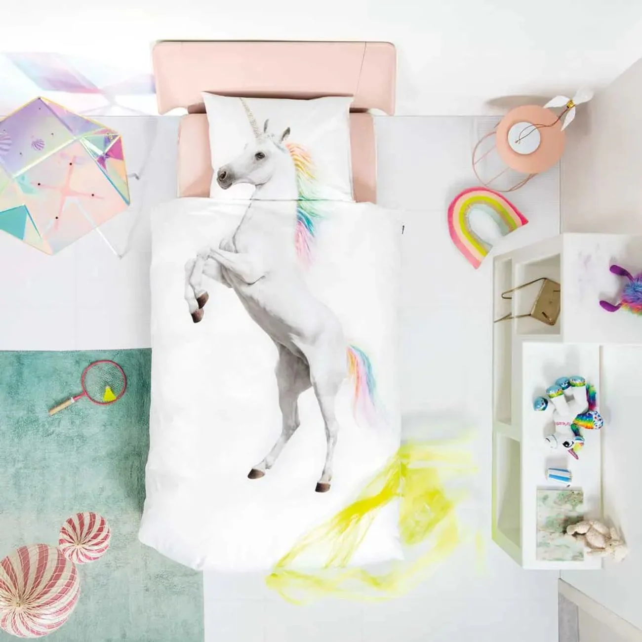 Einhorn Bettwäsche für Kinder 135x200 cm – Baumwolle Perkal - Image 2
