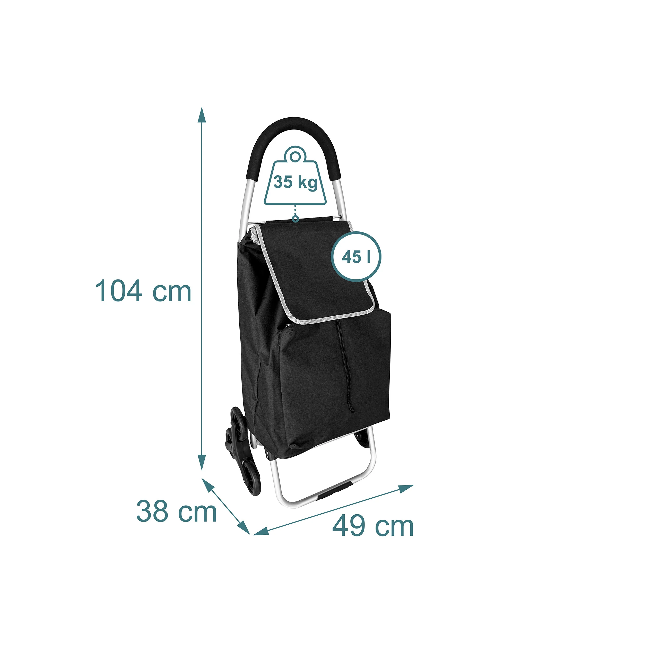 Einkaufstrolley Treppensteiger 45 l - Image 16