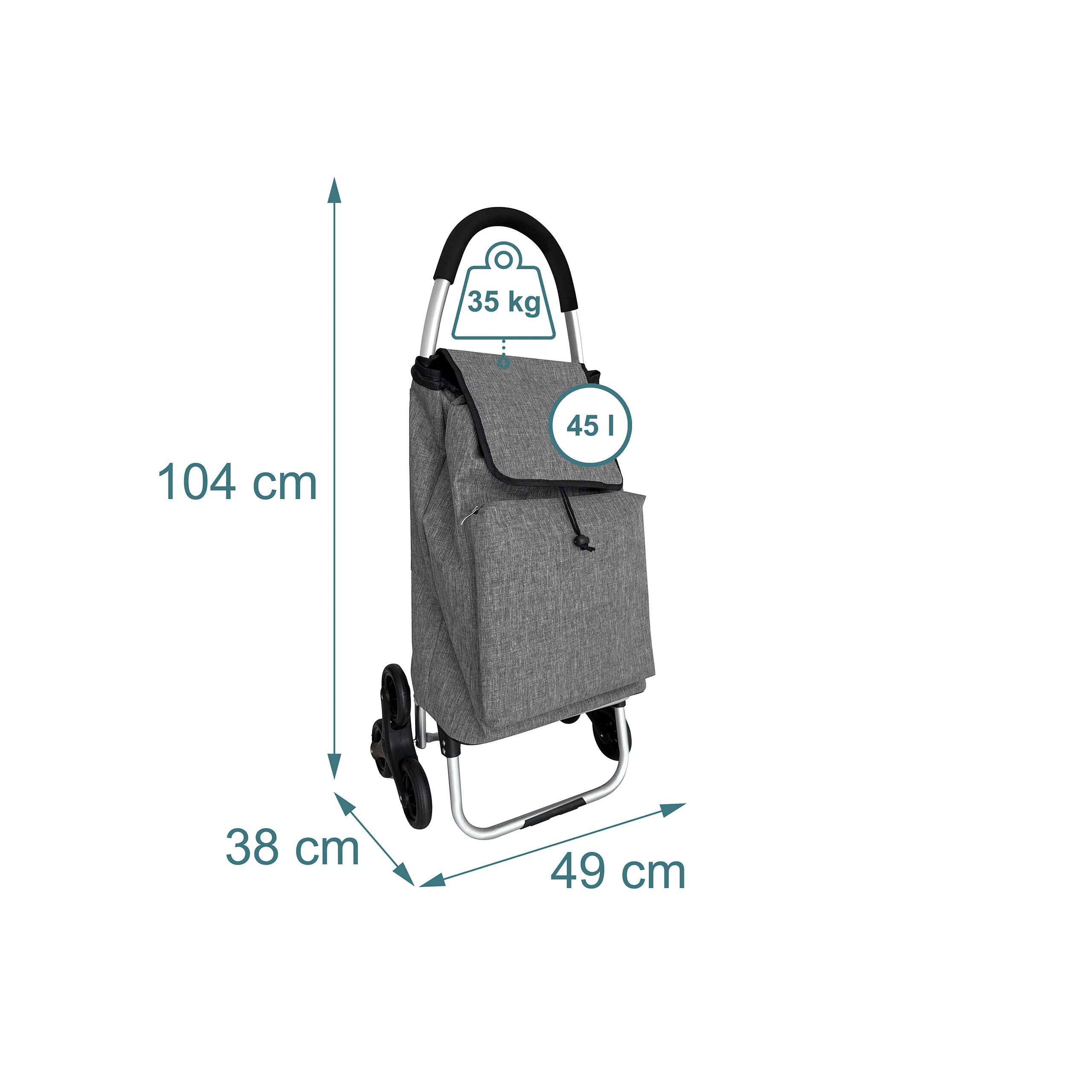 Einkaufstrolley Treppensteiger 45 l - Image 4