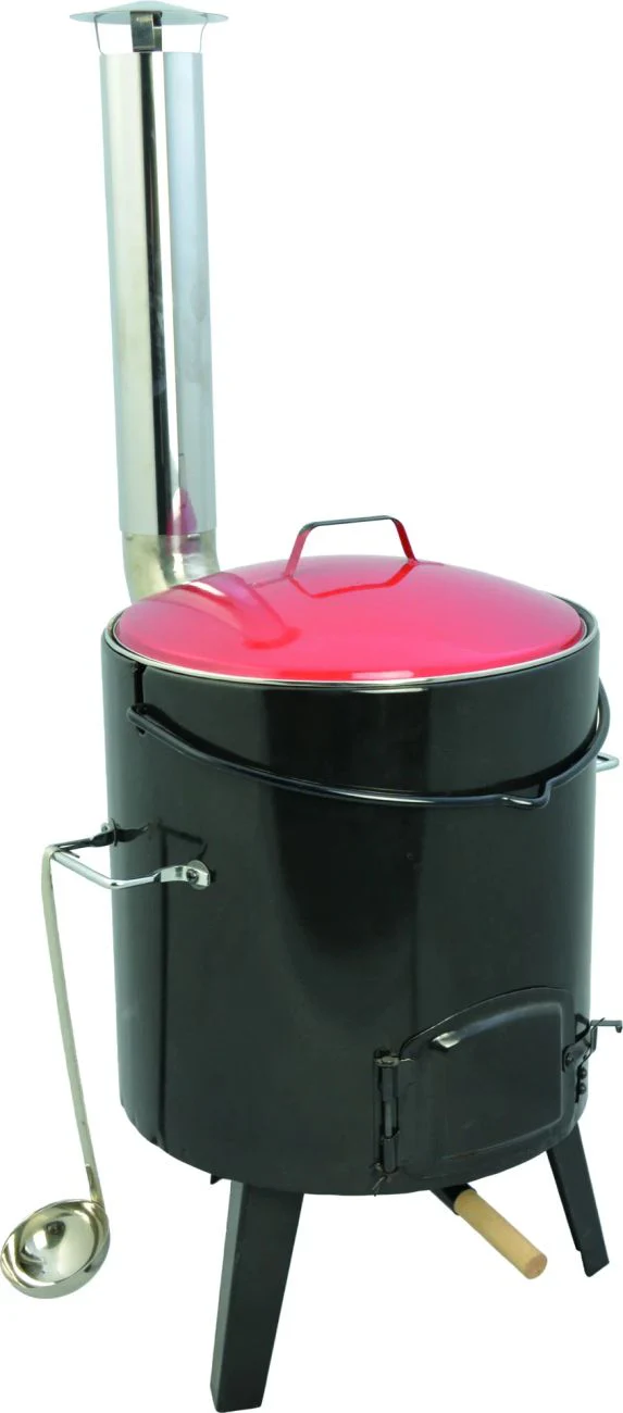 Eintopfofen mit 14 Liter Topf und Kaminrohr im Nostalgie-Design - Image 2