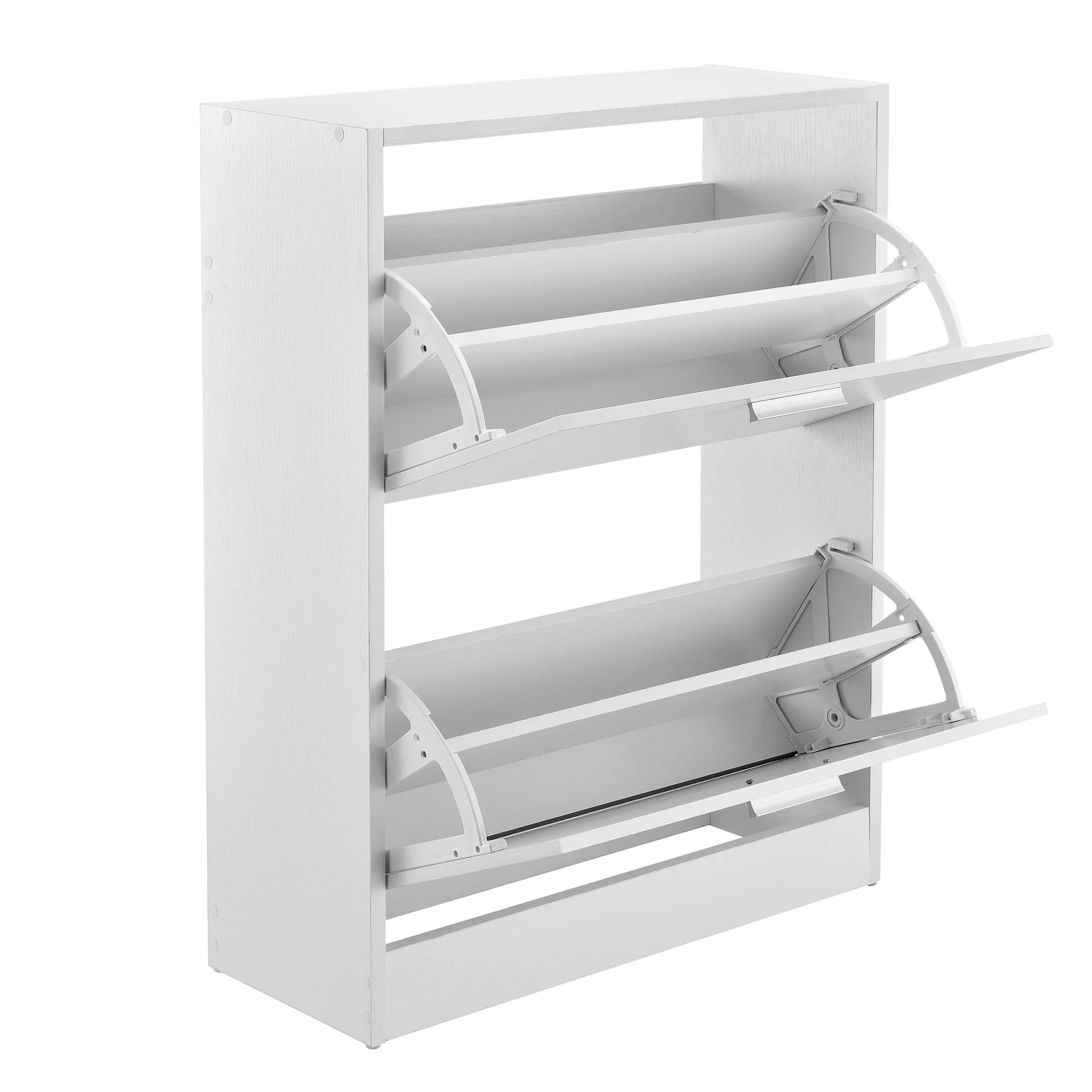 [en.casa] Elegante Schuhablage Schuhschrank Spanplatte mit Melaminbeschichtung Weiß - Image 3