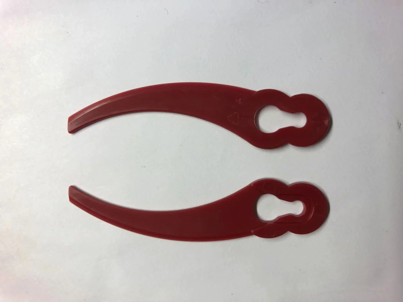Ersatzmesser für Rasentrimmer, gebogen, Kunststoff, 20 Stück