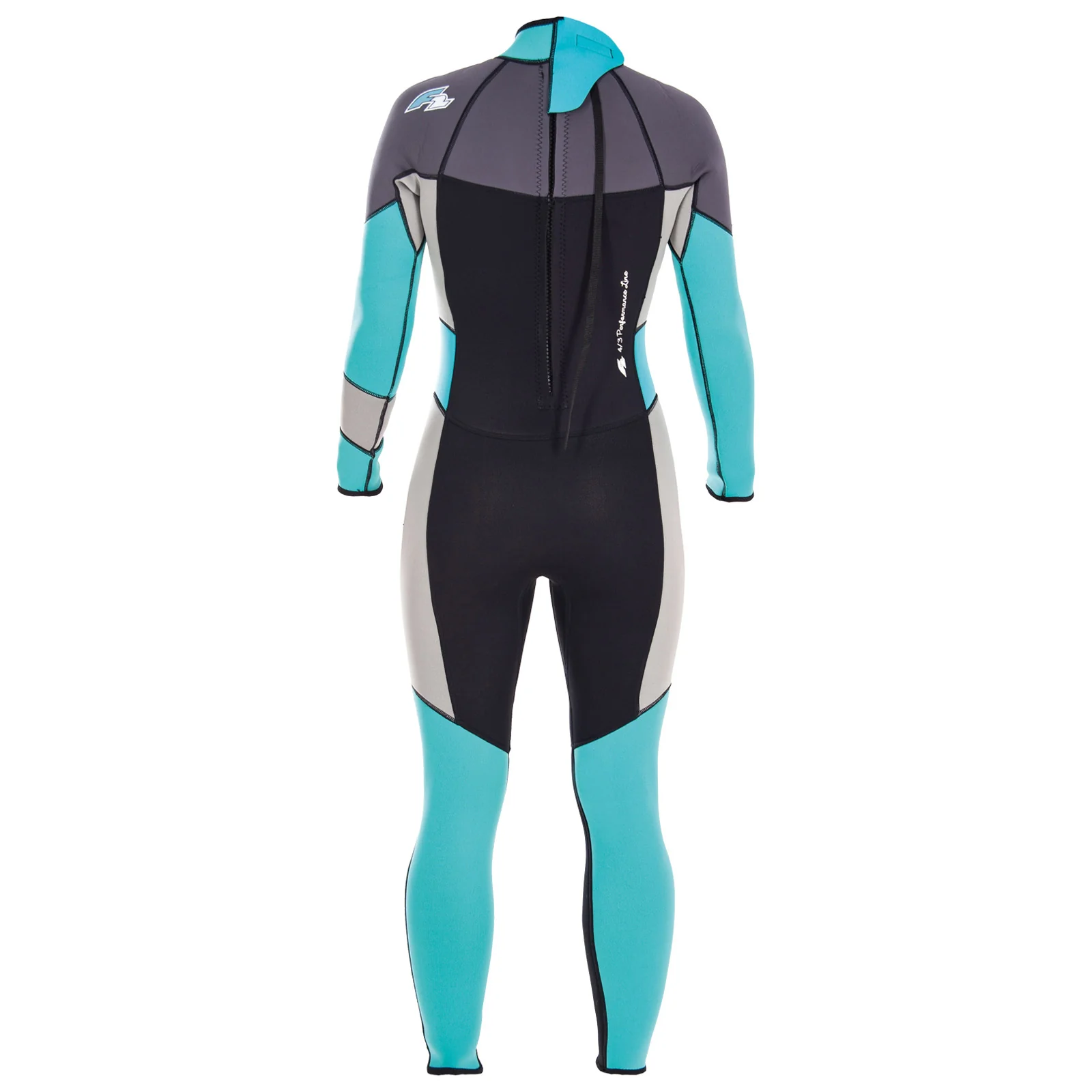 F2 Damen Neopren Anzug Gipsy - Full Suit 4/3 mm XS Türkis 2024/25 - Image 10