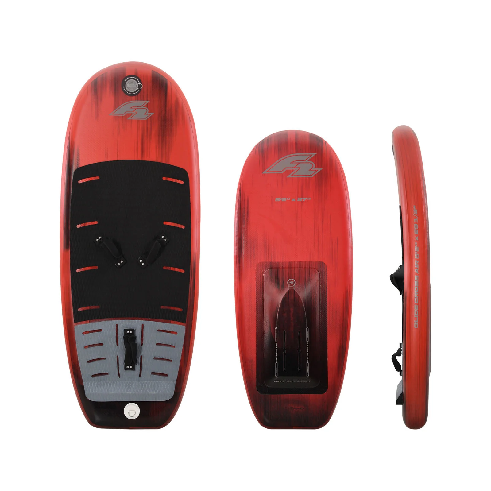F2 Foil Board Glide Cross Air 90 l Rot 2025 - Image 4
