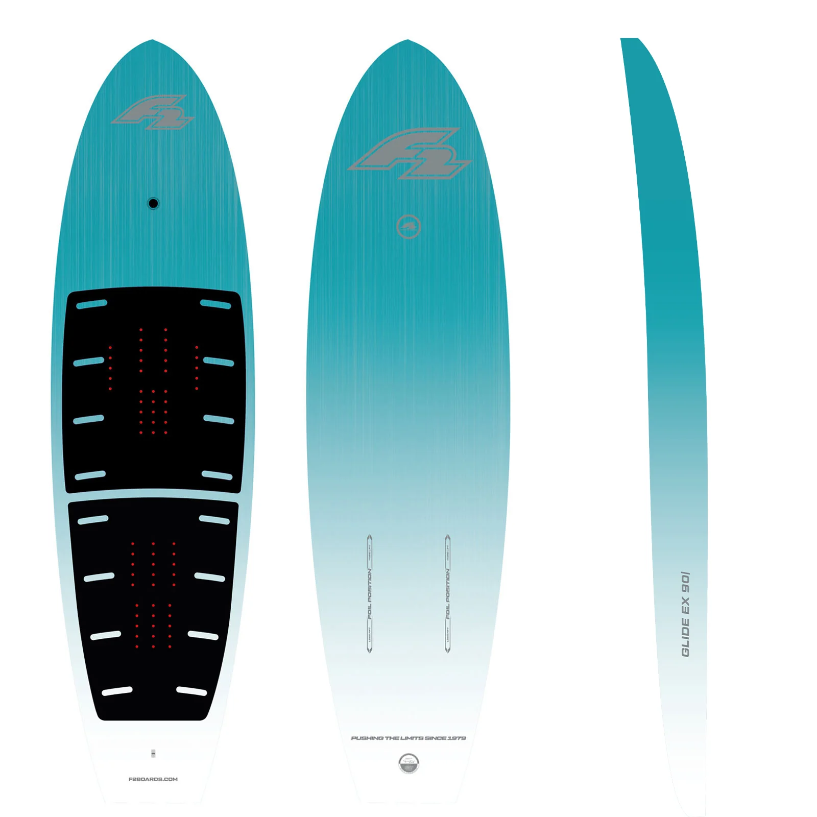 F2  Foil Board Glide Ex Downwind Hardsup 90 l Türkis - Image 13