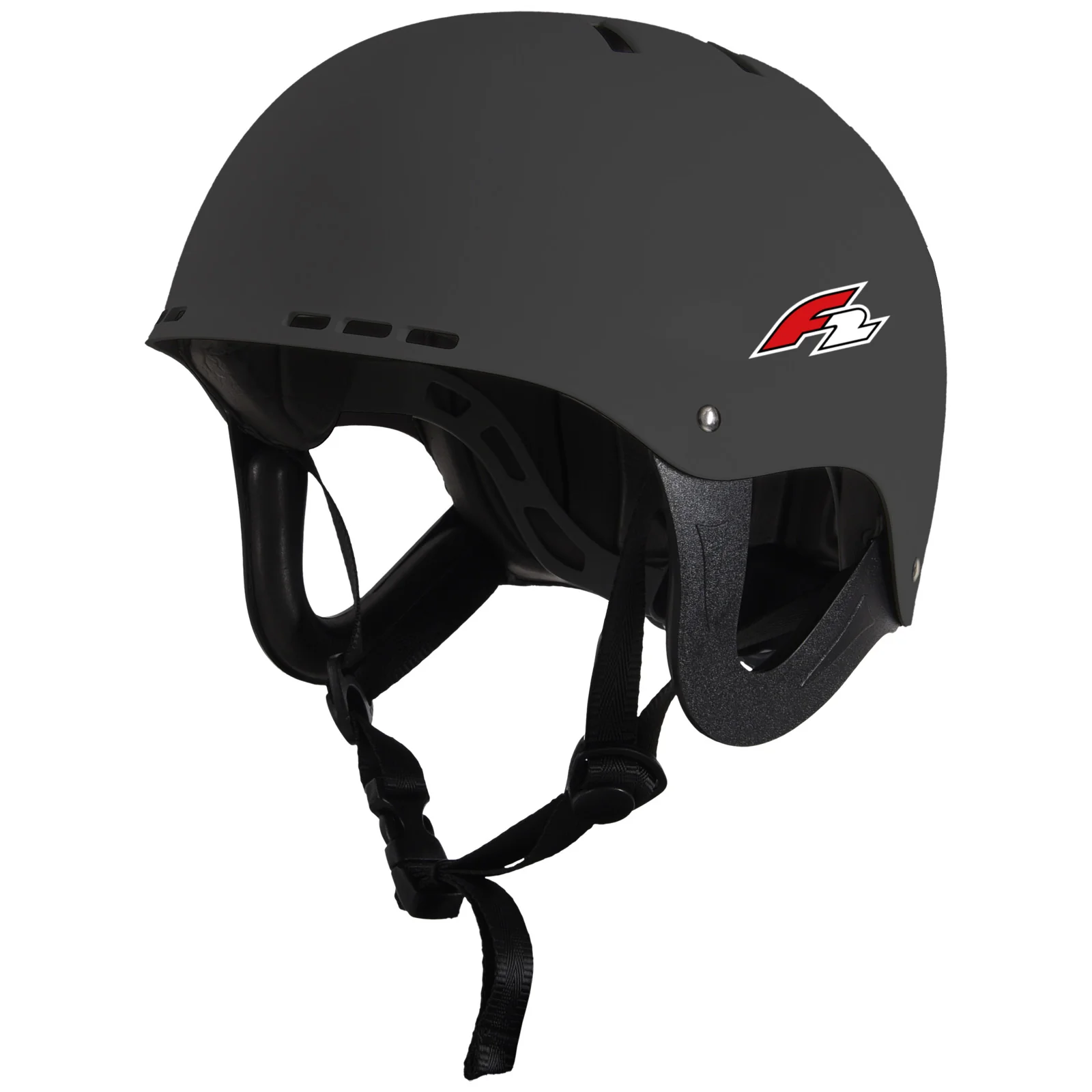 F2 Helm Shade Wassersport Helm Kite & Wake S/M Schwarz - Image 2
