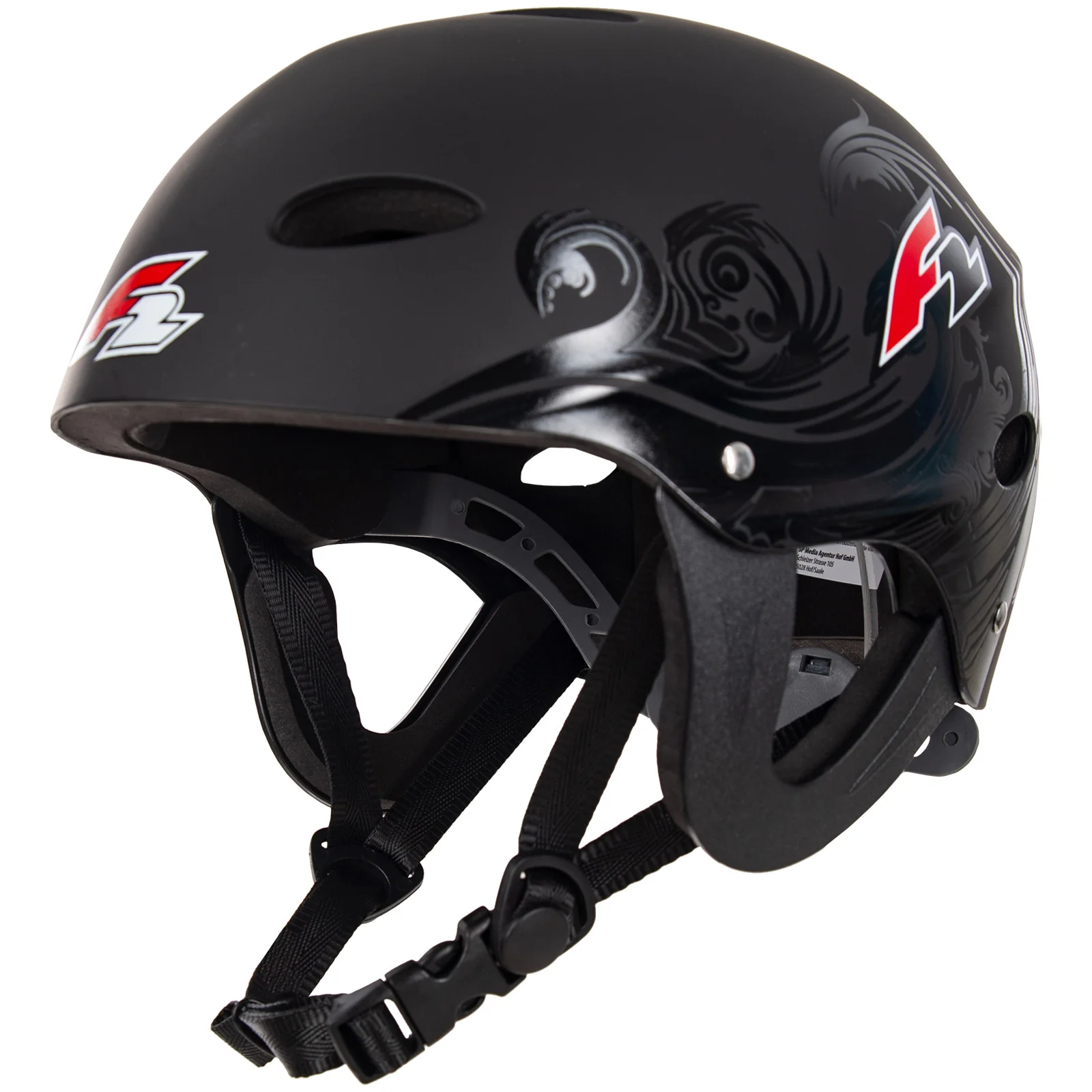 F2   Helm Wassersport Helm Slider  L/XL Schwarz - Image 4