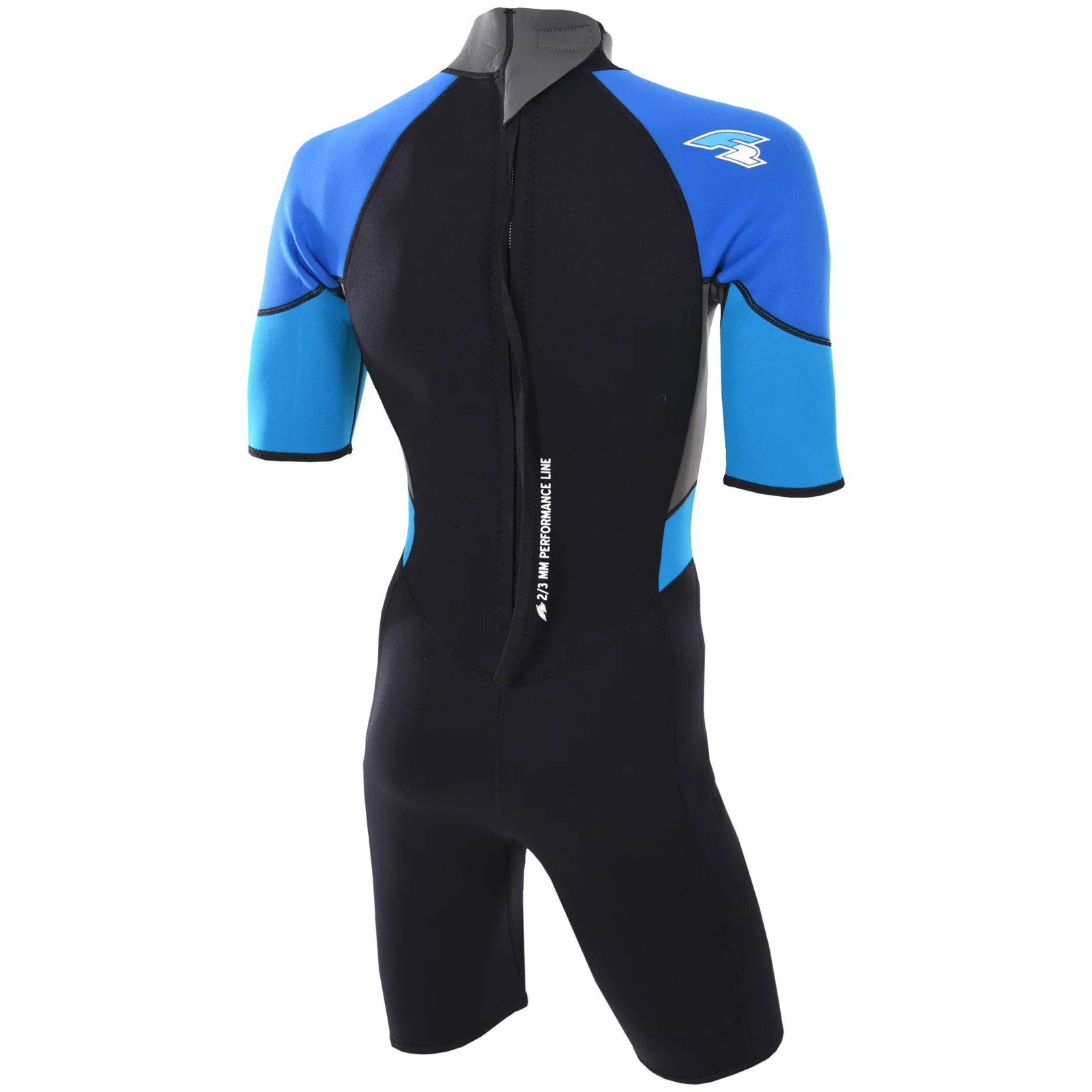 F2 Herren Neopren Anzug Rebel - Shorty 3/2 mm   XL Blau 2024/25 - Image 15