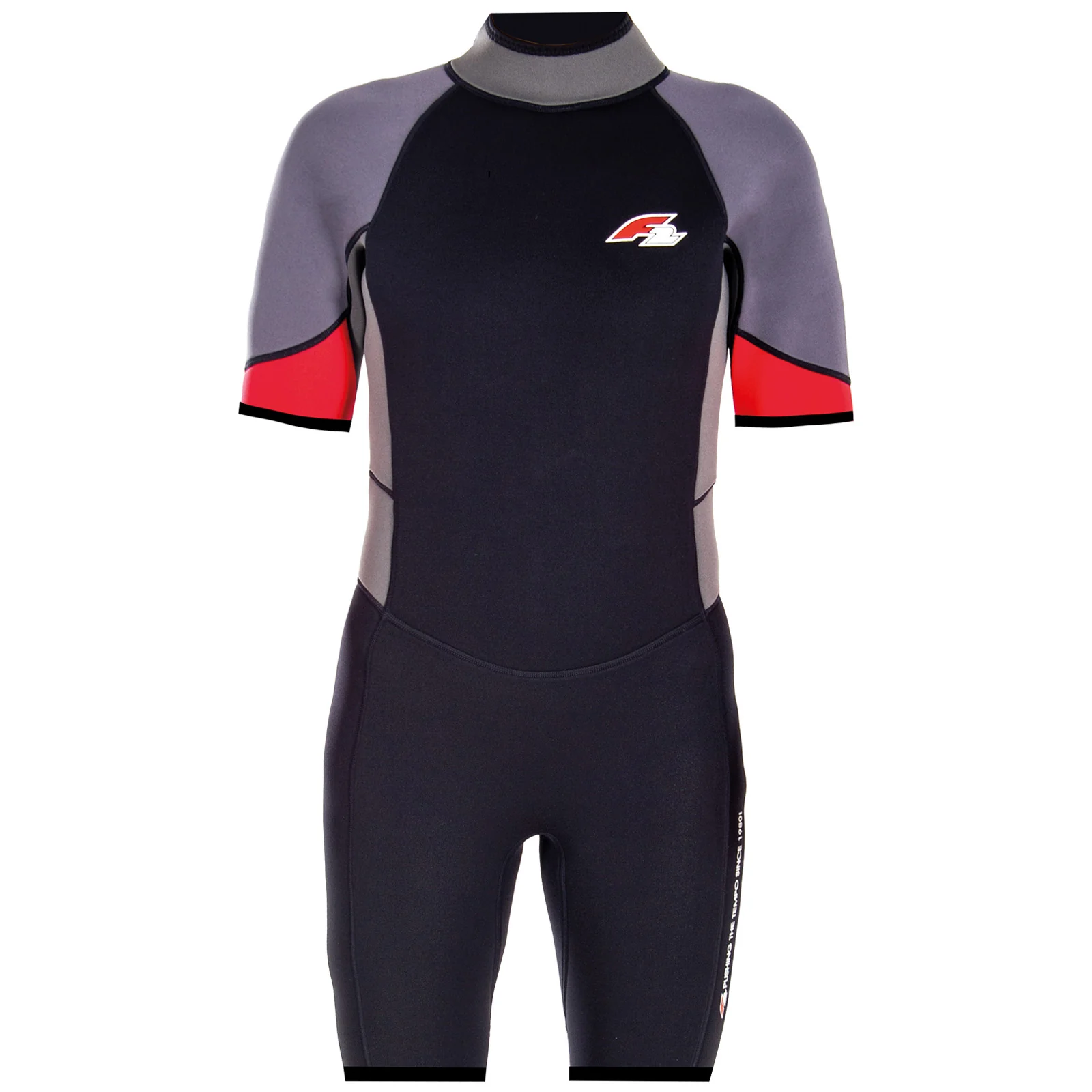 F2 Herren Neopren Anzug Rebel - Shorty 3/2 mm   XL Rot 2024/25 - Image 13