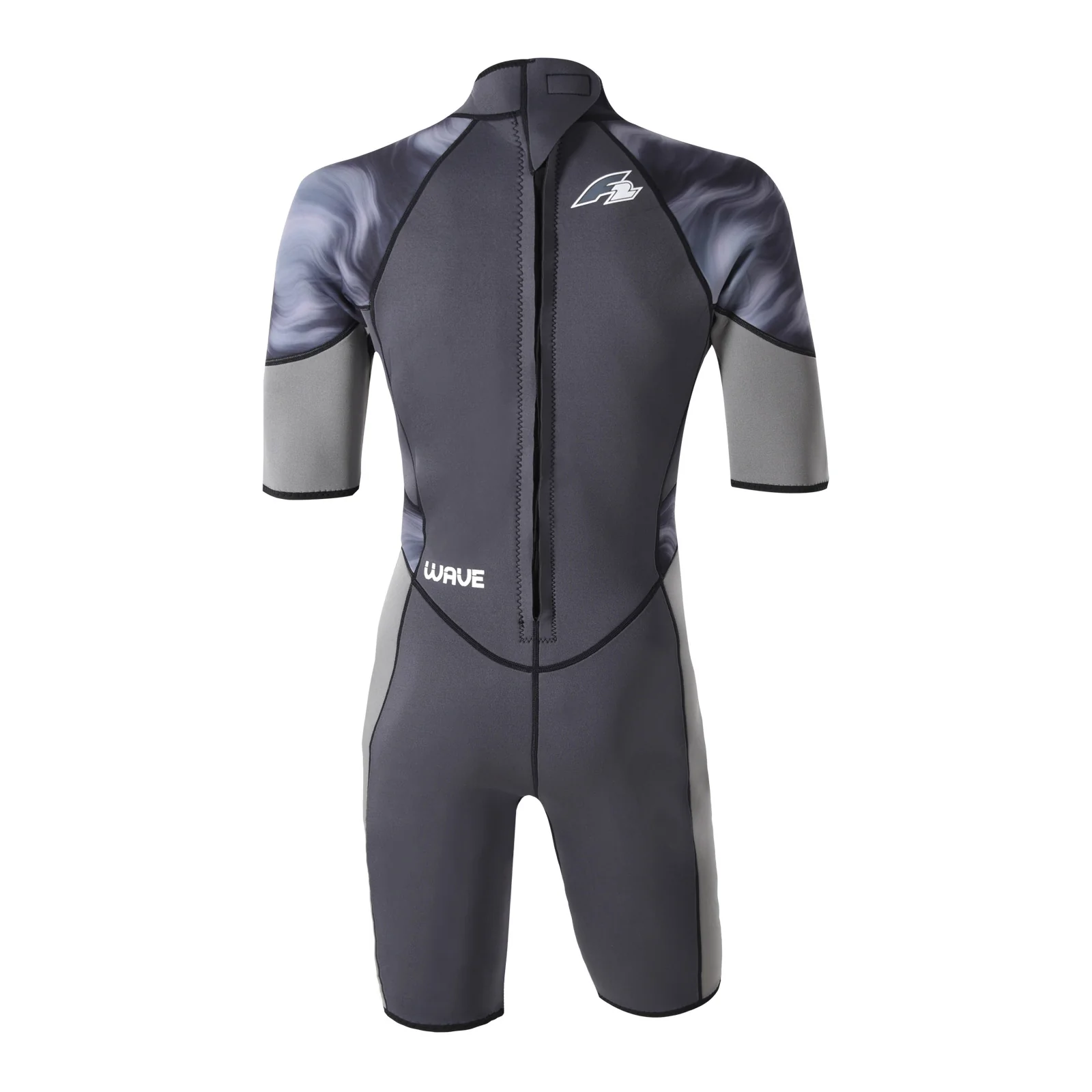 F2 Herren Neopren Anzug Wave Shorty 2,5 mm XS Anthrazit 2024/25 - Image 8