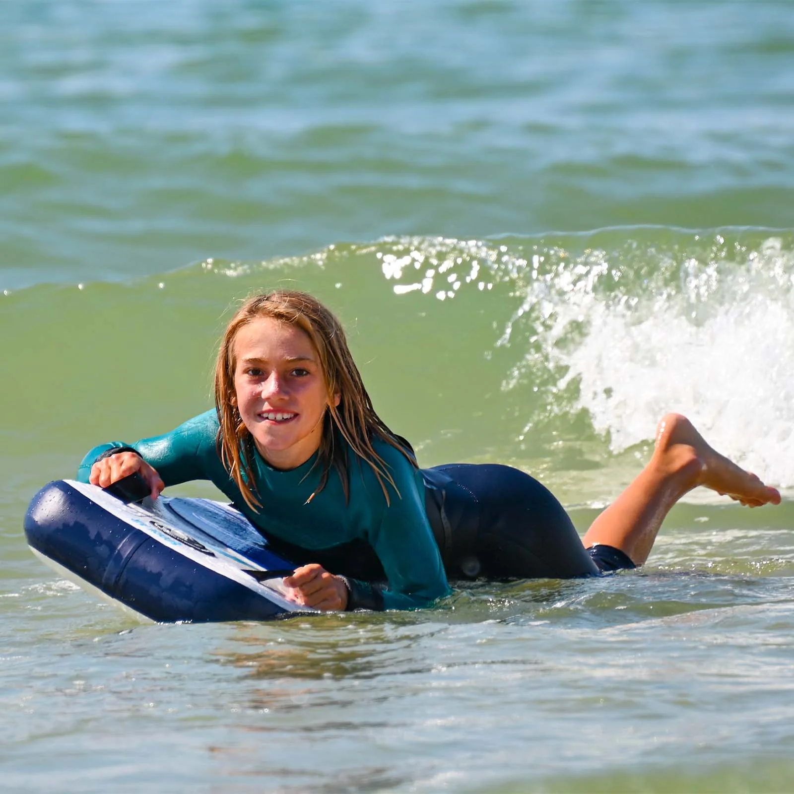 F2 Inflatable Body Board Boogie Board Air 3,7 Blau - Image 2
