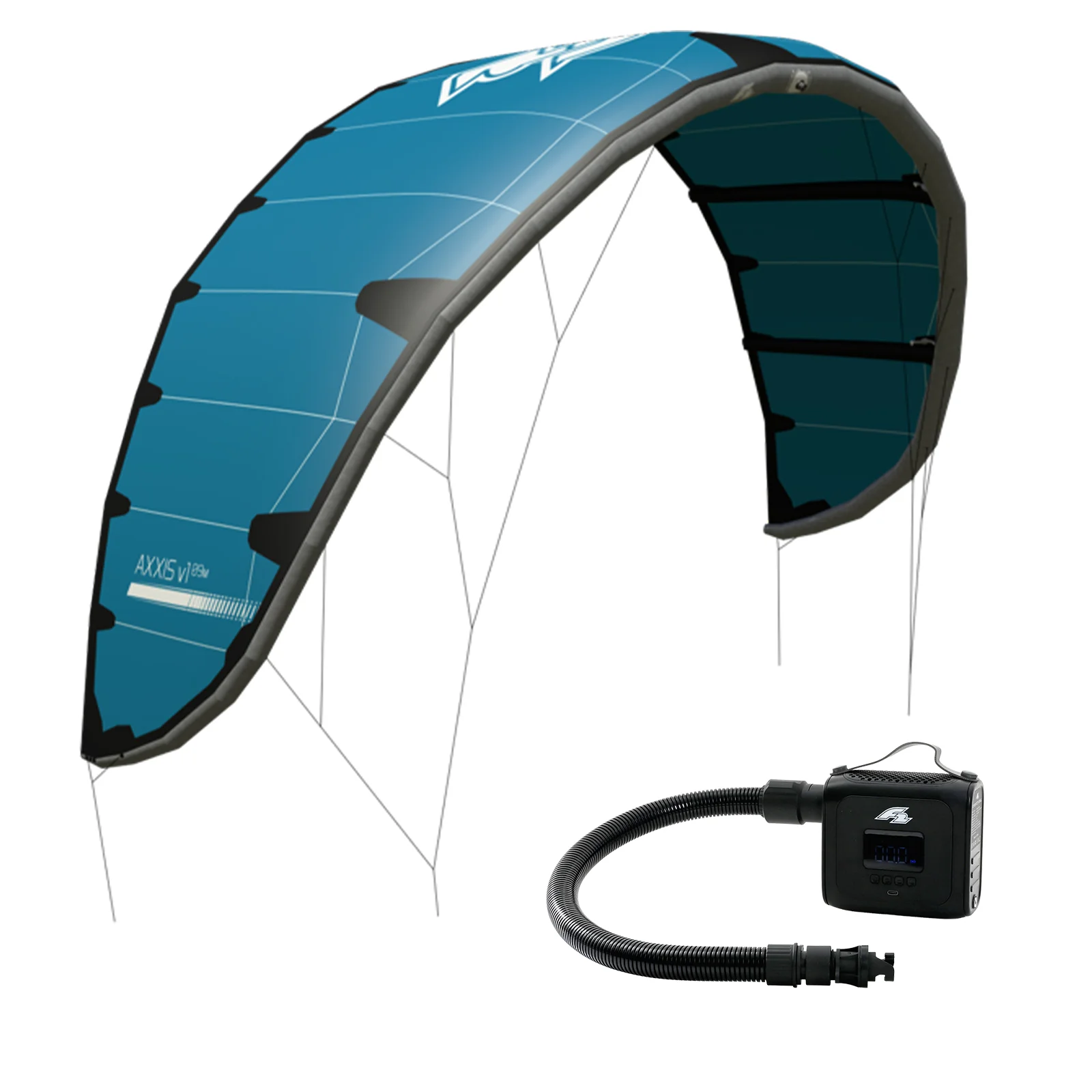 F2 Kite Axxis mit E-Pumpe Zetta 6qm Blau - Image 26