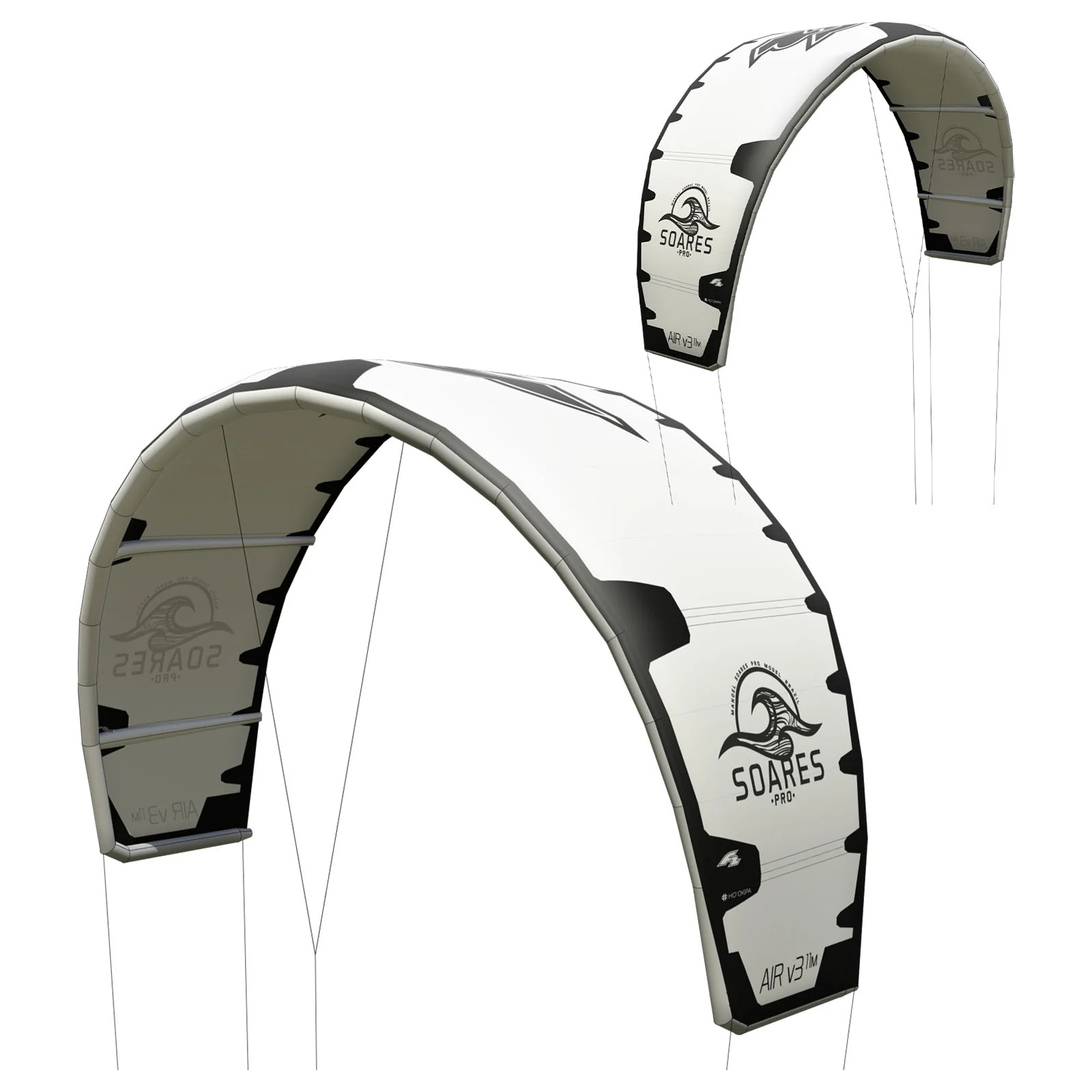 F2  Kite Soares Pro  9 qm Weiss - Image 16