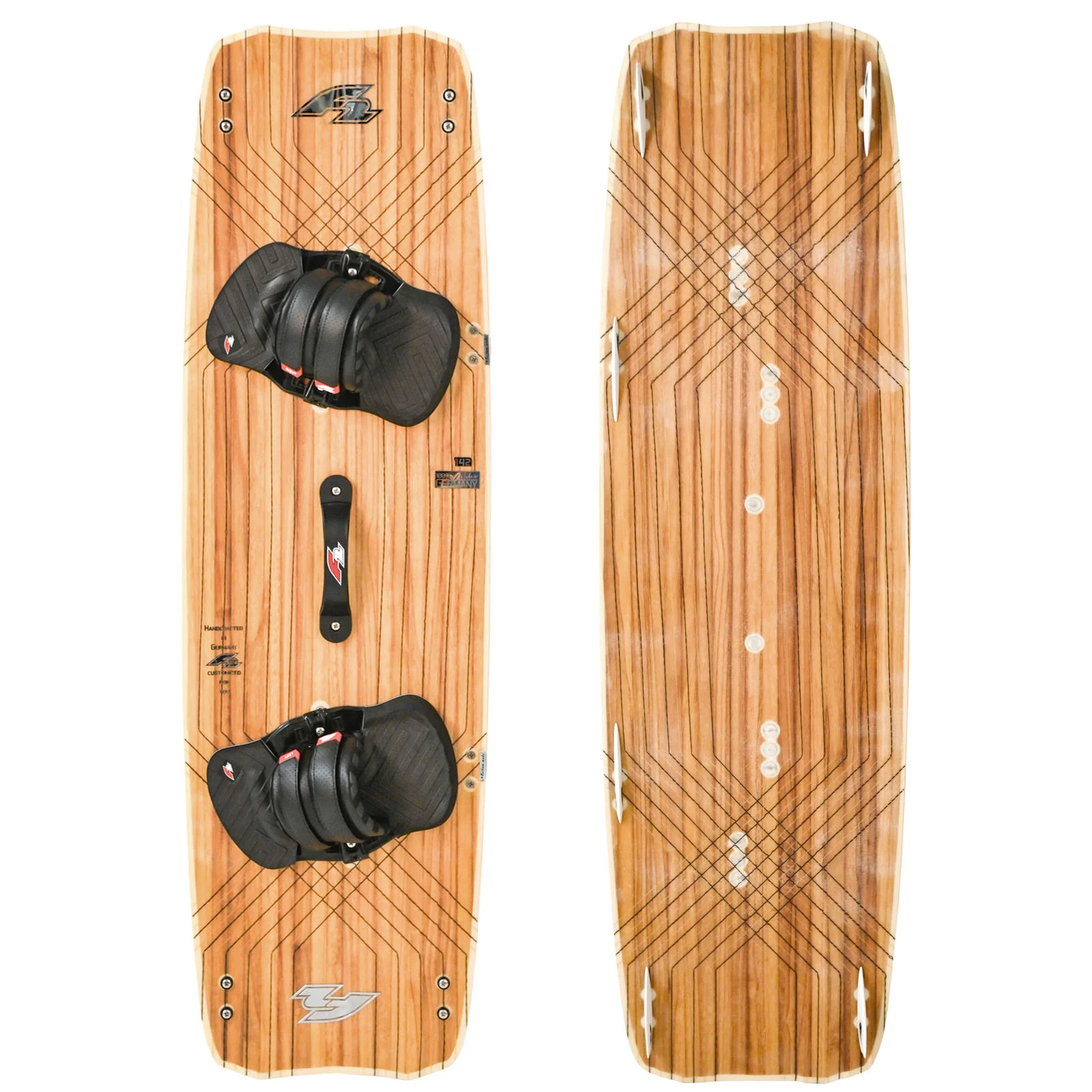 F2 Kiteboard Air Kevlar/Carbon inkl. F2 Pro Bindung 142cm Wood - Image 7