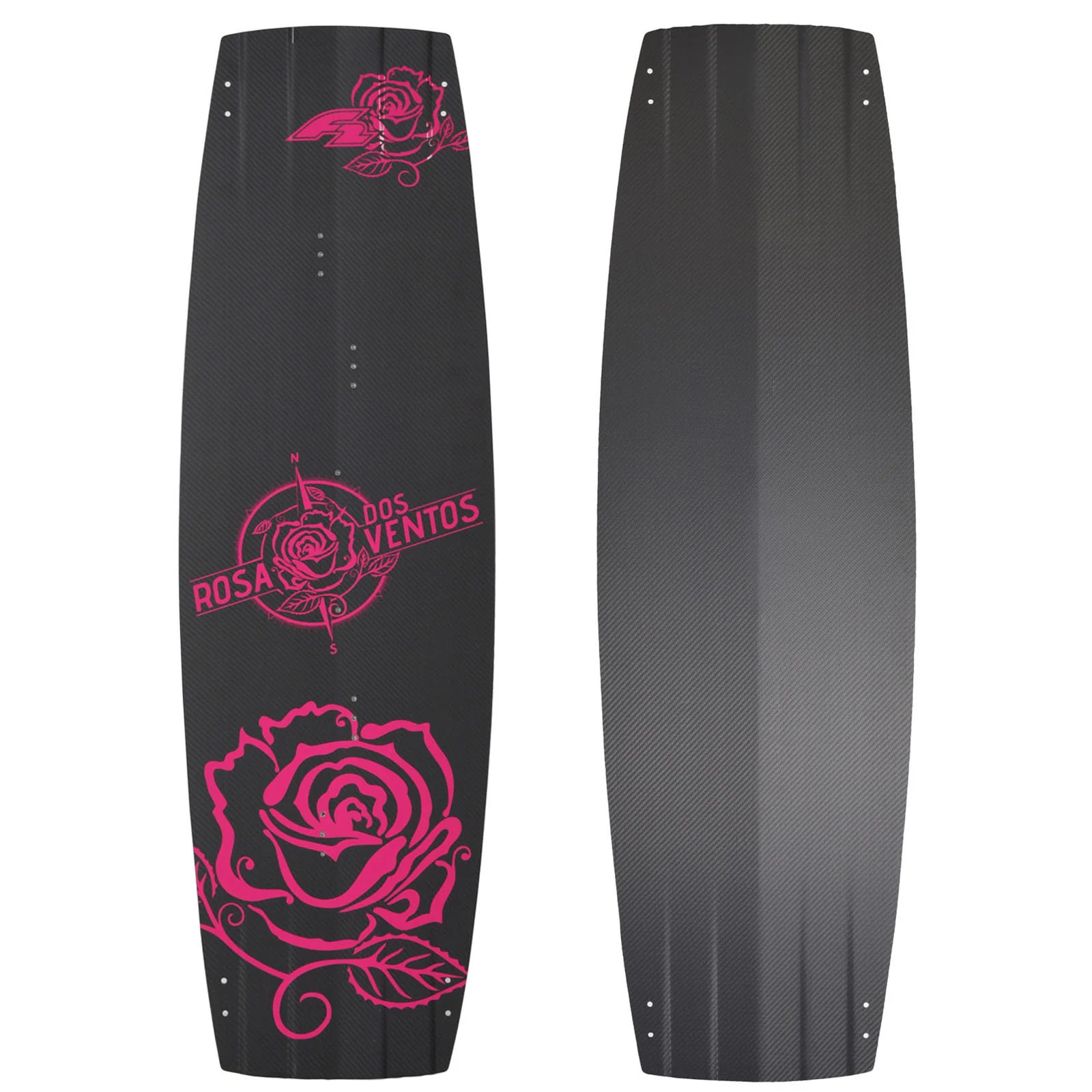F2 Kiteboard Estefania Rosa Promodel Carbon 136cm Schwarz/Pink