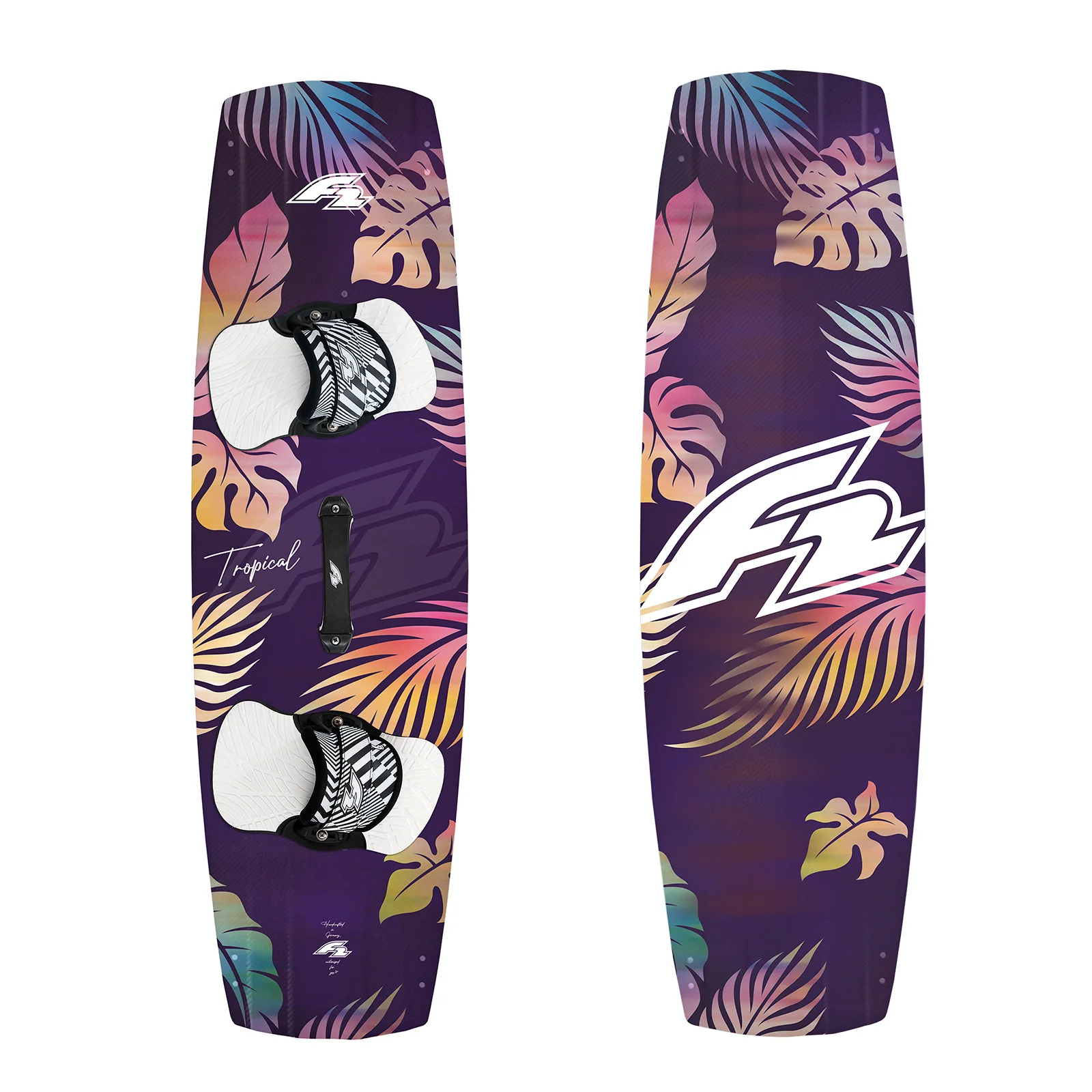 F2 Kiteboard Tropical Wood Komplett Allover Kite Board 133cm Multicolor