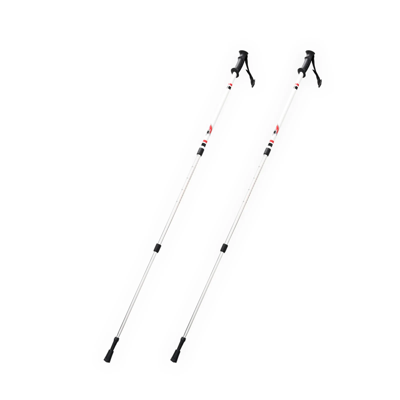 F2 Langlauf Ski Stöcke Vario Pole Tour Verstellbar 60-130cm Weiss