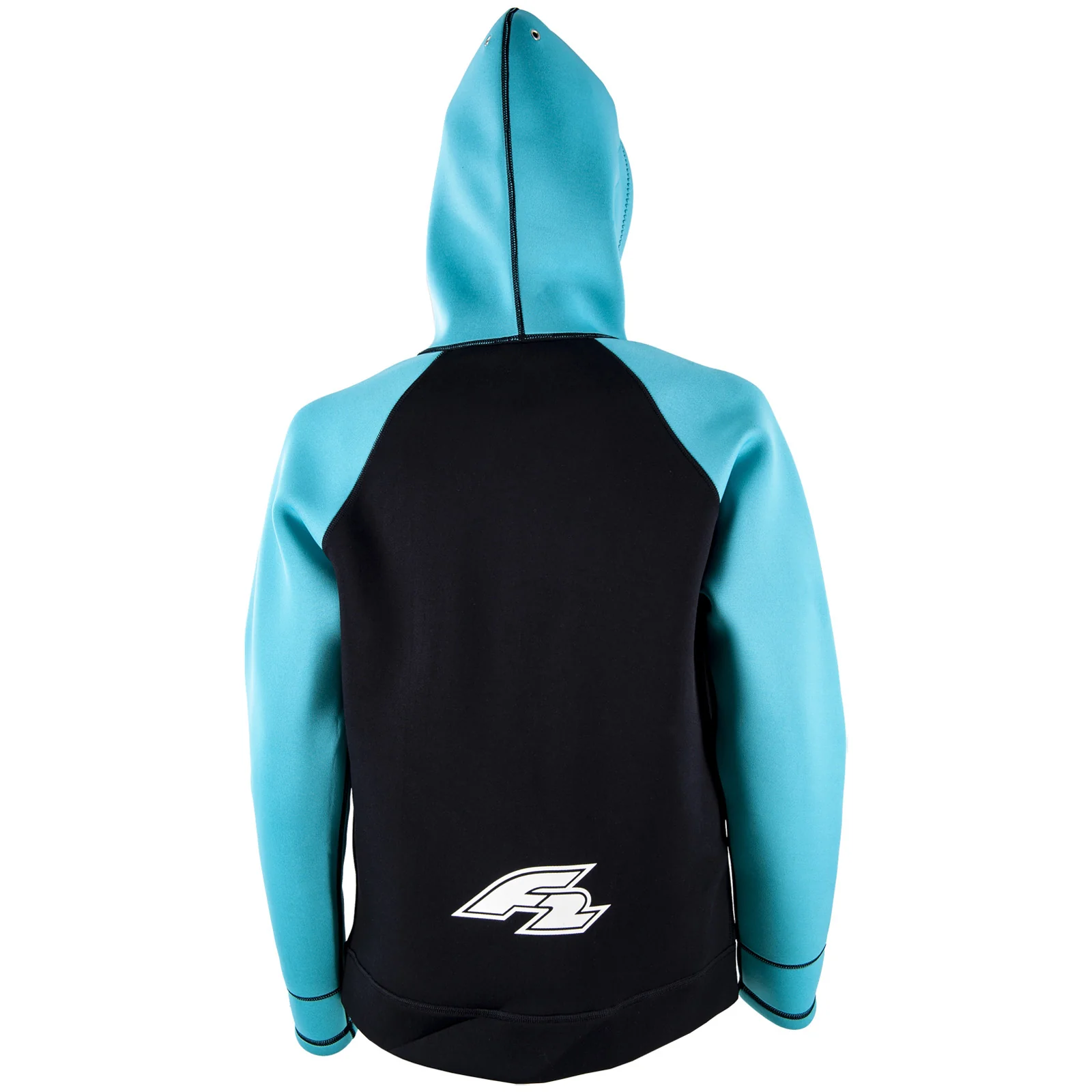 F2   Neopren Oberteil Kite Hoodie 4/3mm L Türkis 2024/25 - Image 2