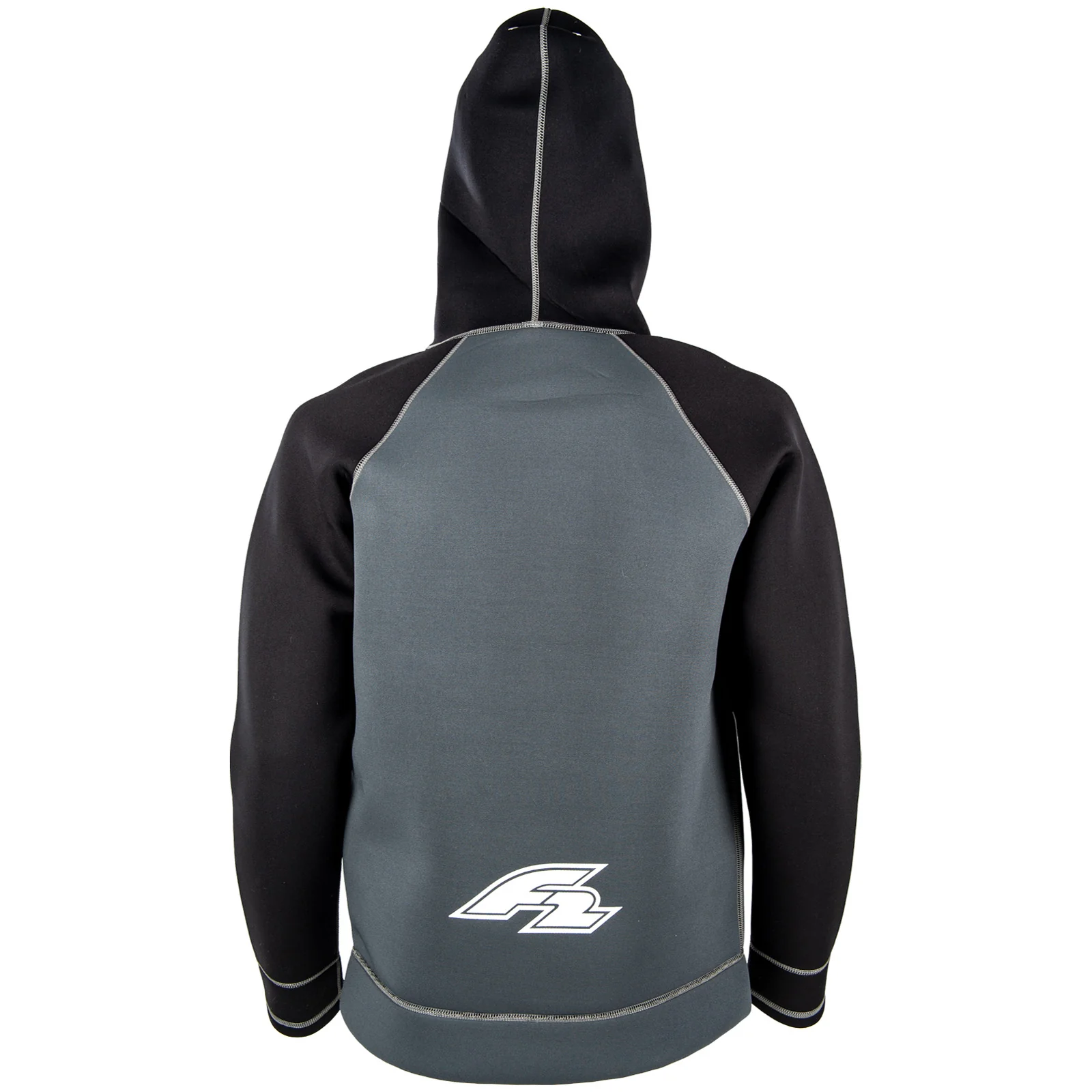 F2   Neopren Oberteil Kite Hoodie 4/3mm XXL Schwarz 2024/25 - Image 2