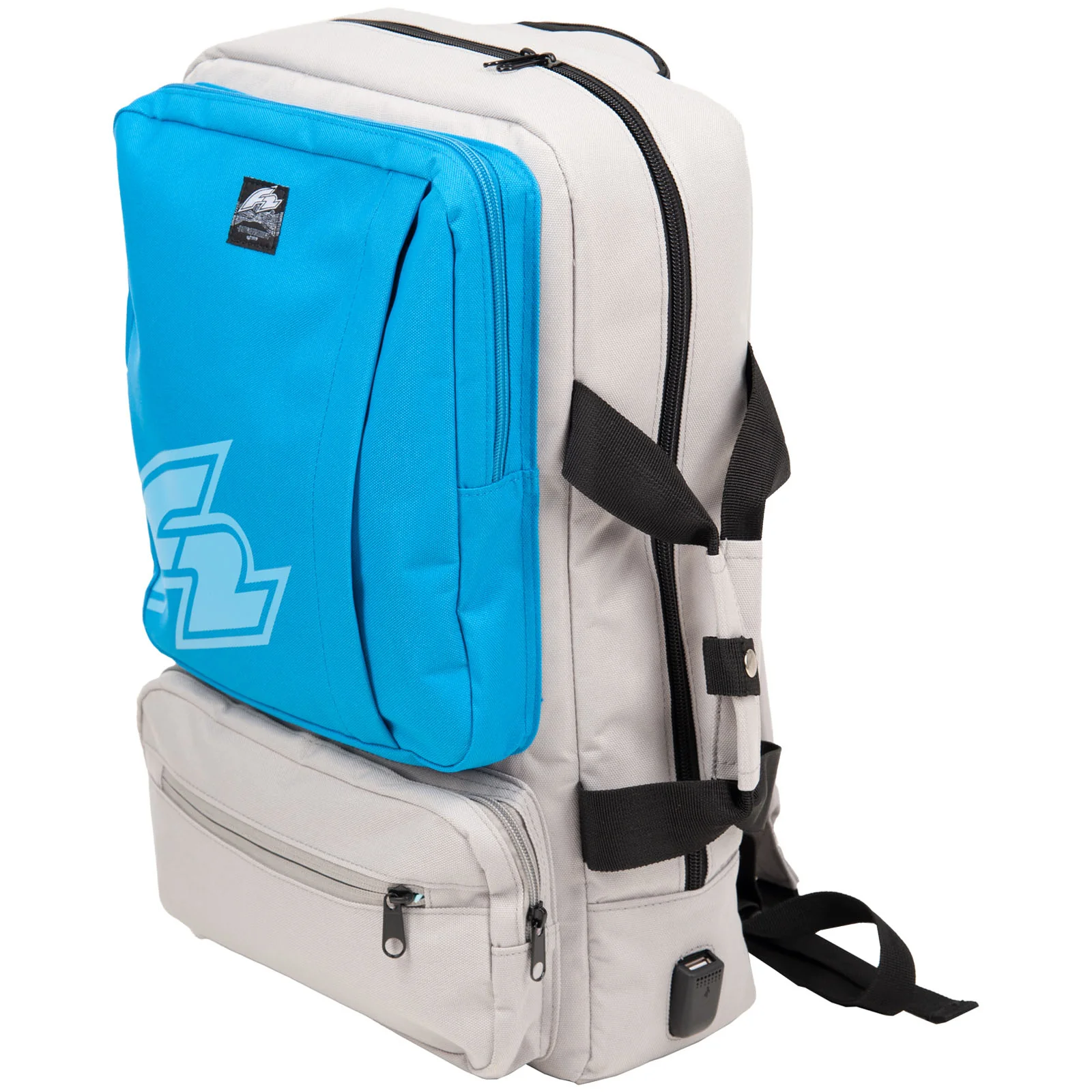 F2 Rucksack Ridge Tasche 14 L Grau/Blau - Image 2