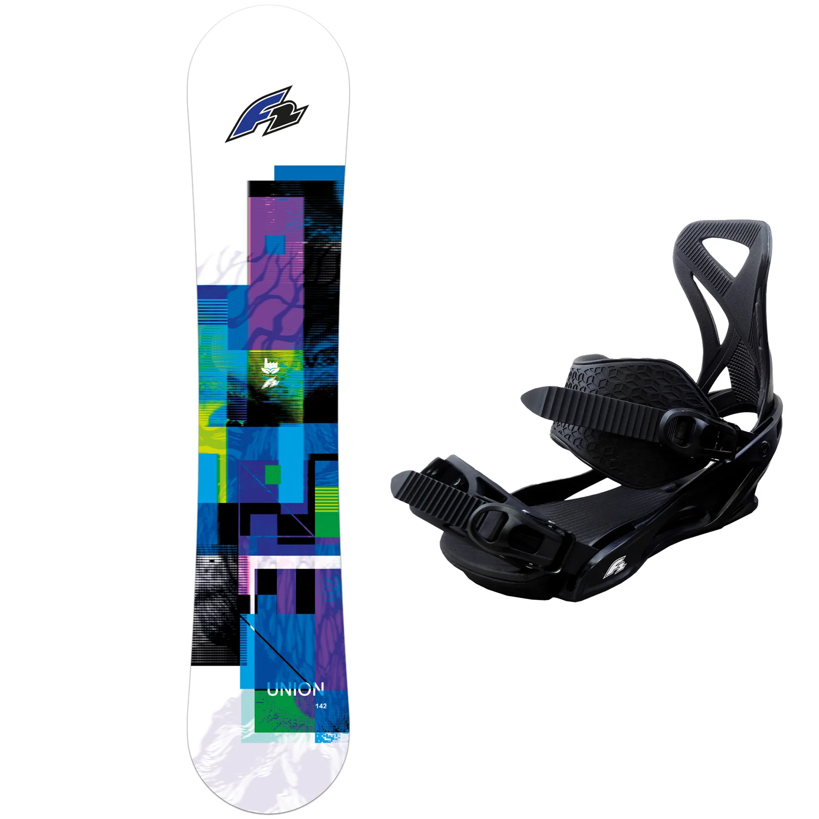F2 Set Herren Snowboard Union Blue 162cm mit Bindung Sonic Pro L