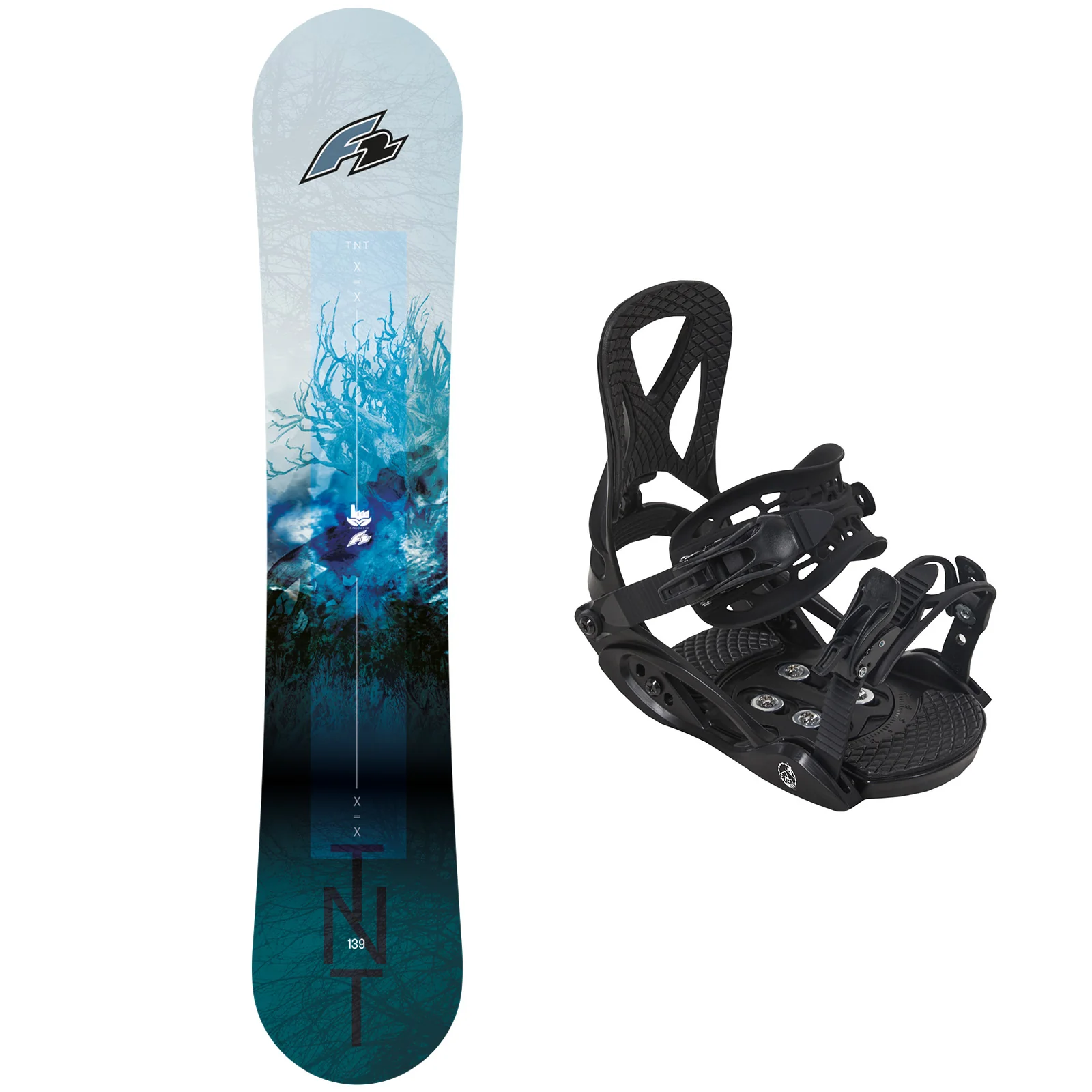 F2 Set Junior Snowboard TNT 125cm mit Eco Pure Bindung S - Image 41
