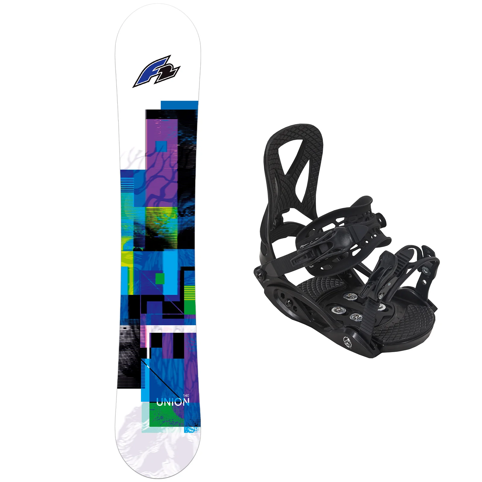 F2 Set Junior Snowboard Union 120cm mit Eco Pure Bindung S - Image 41