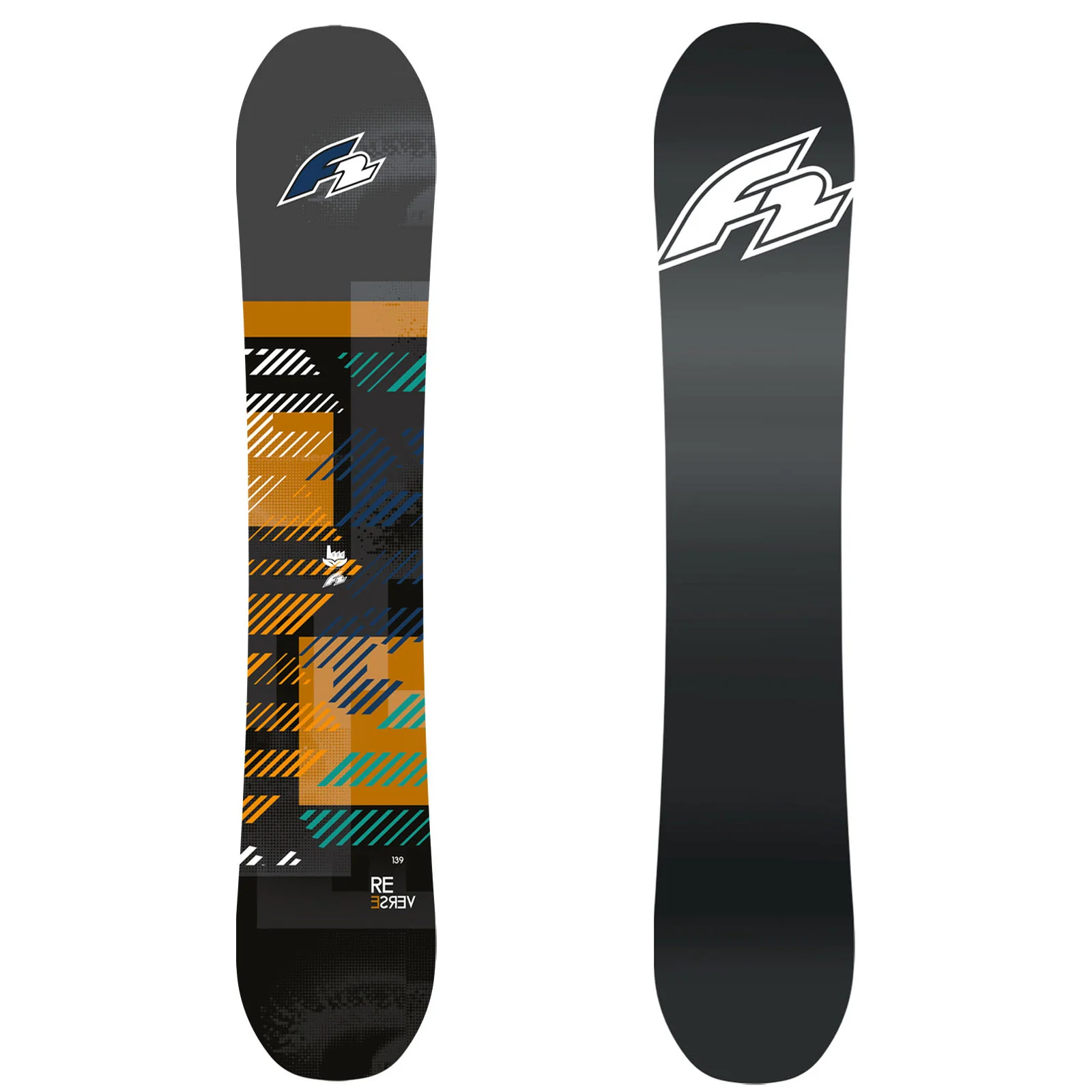 F2 Set Snowboard Reverse Orange 162w cm mit Bindung Sonic Pro L - Image 5