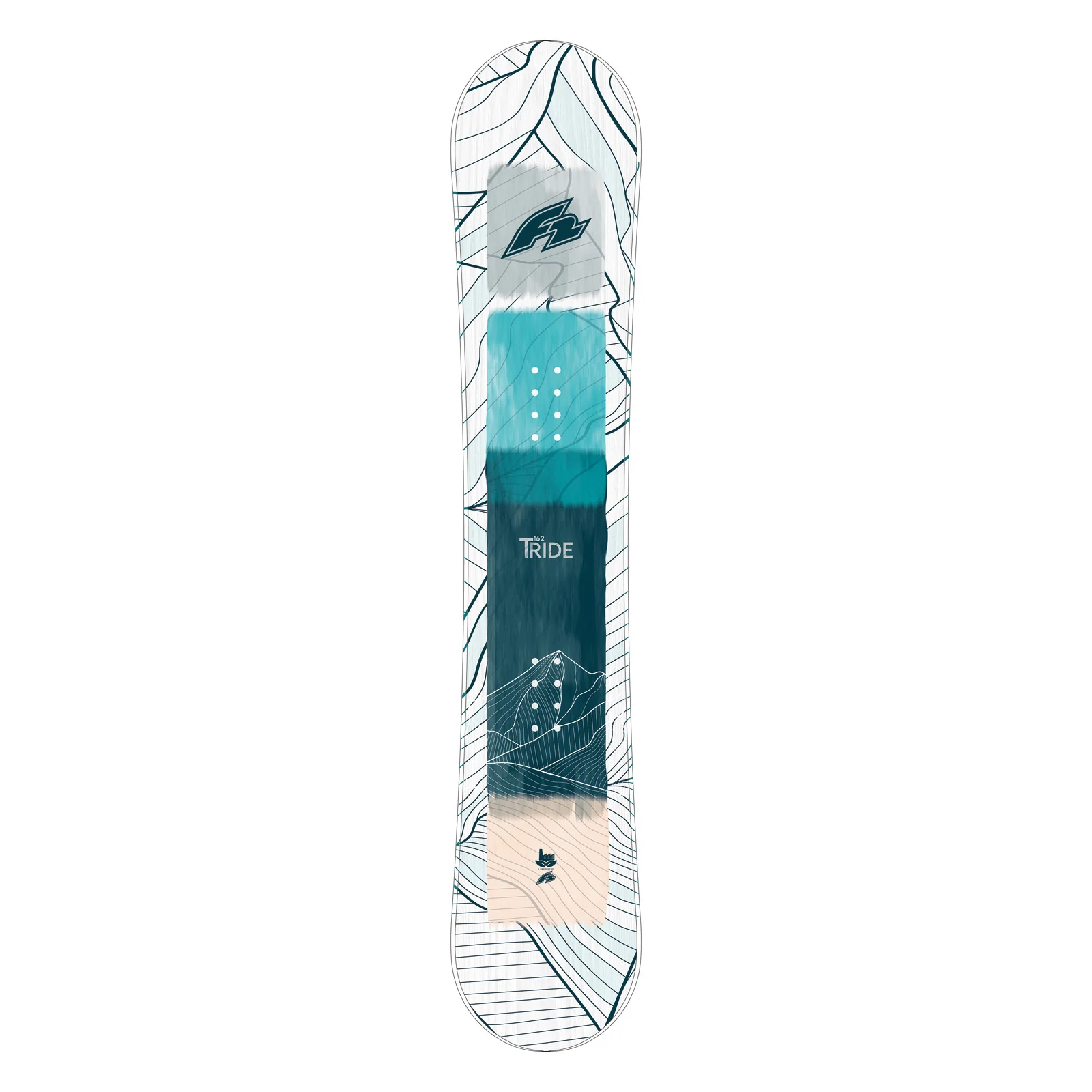 F2 Set Snowboard T-Ride Wood Weiss 157cm + Sonic Pro Bindung L - Image 23