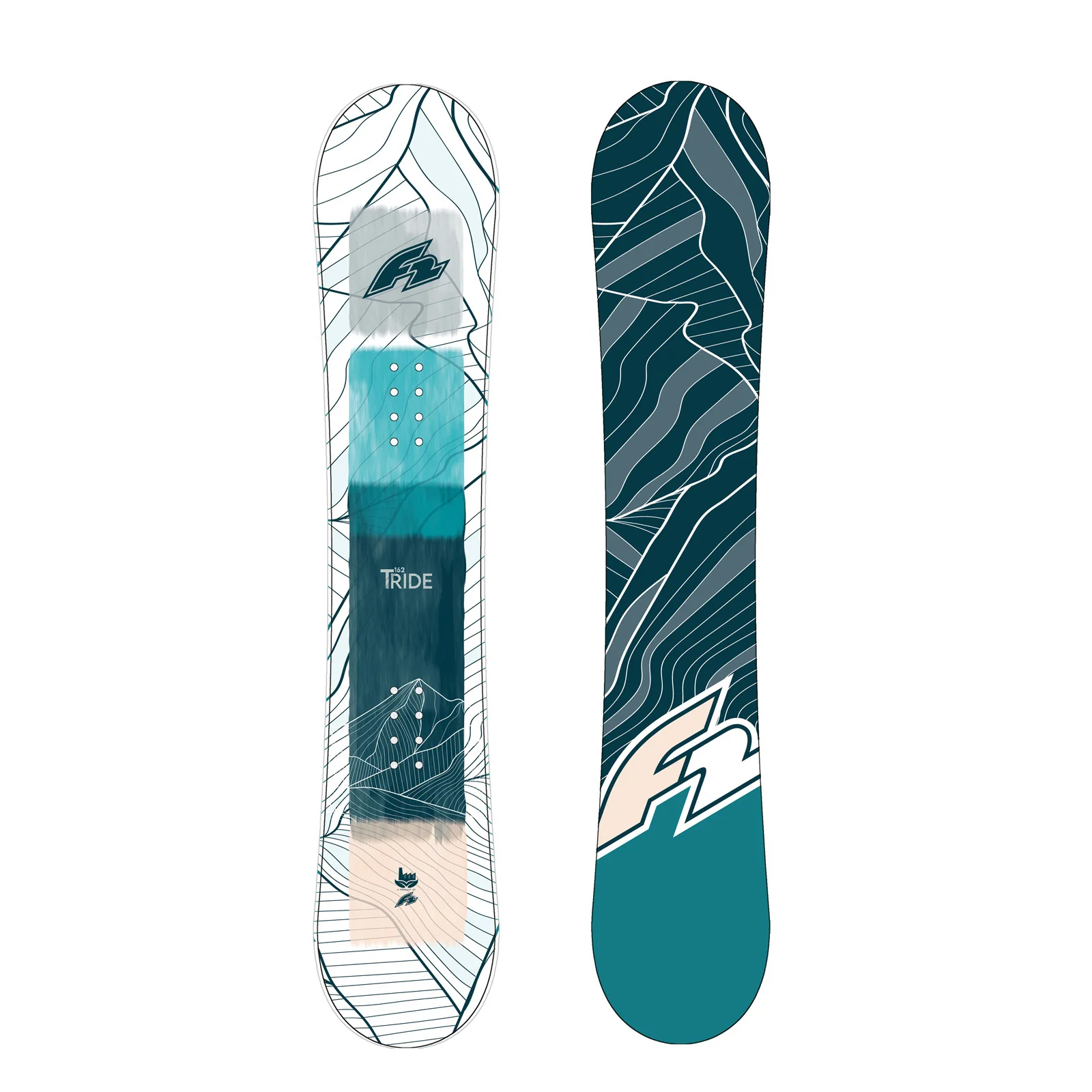 F2 Set Snowboard T-Ride Wood Weiss 157cm + Sonic Pro Bindung L - Image 27