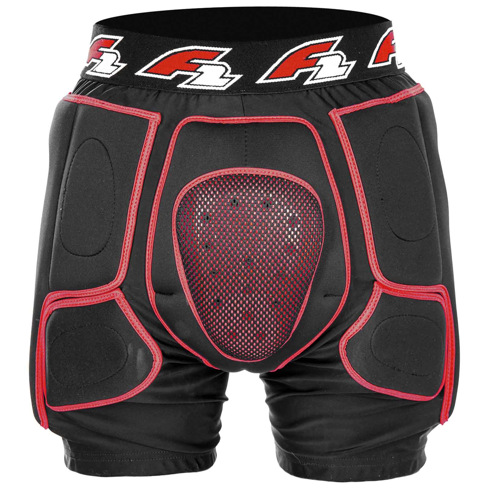 F2 Snowboard Hose Protector - Pant Soft XL Schwarz/Rot - Image 7