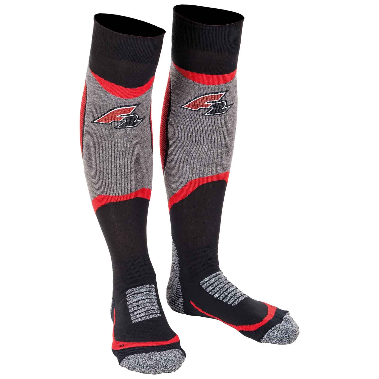 F2  Snowboard Strümpfe Socks - Speedster  42/43 Schwarz/Rot - Image 6