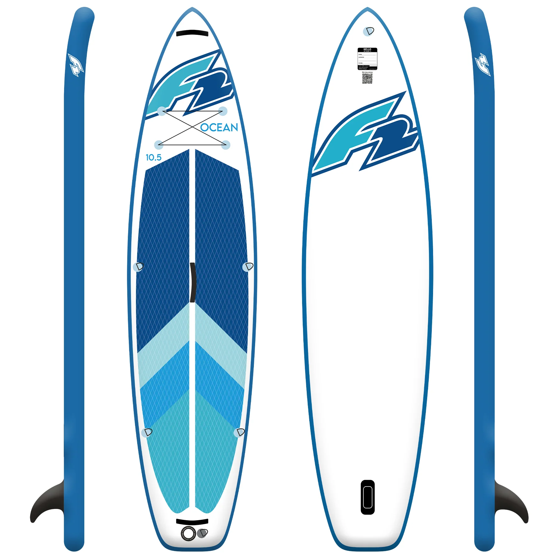 F2 Stand up Paddle Board OCEAN LTD SUP Board Only 11,5 Blau - Image 2