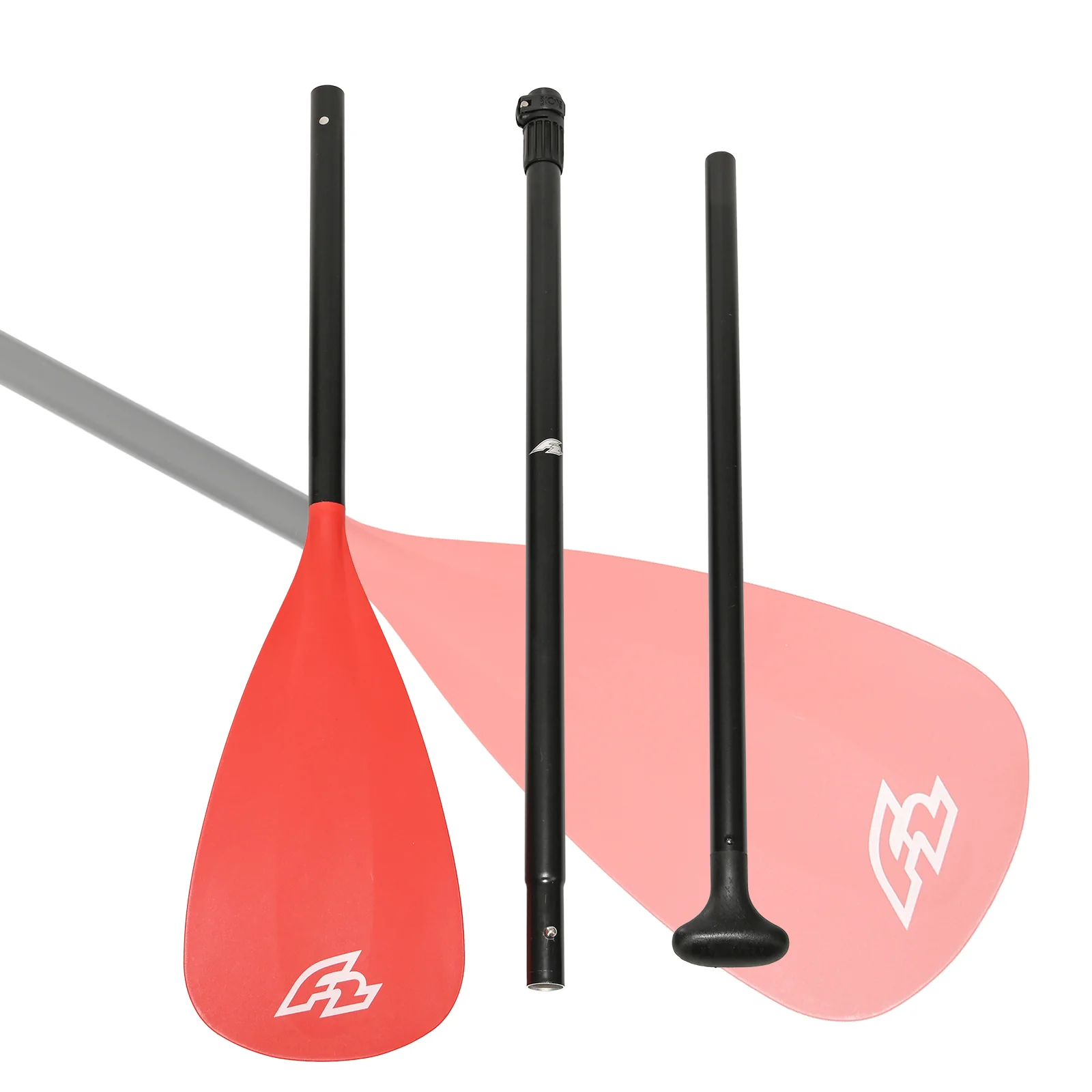 F2 SUP Paddel Color Paddle 3 teilig 170-240cm 240cm Rot
