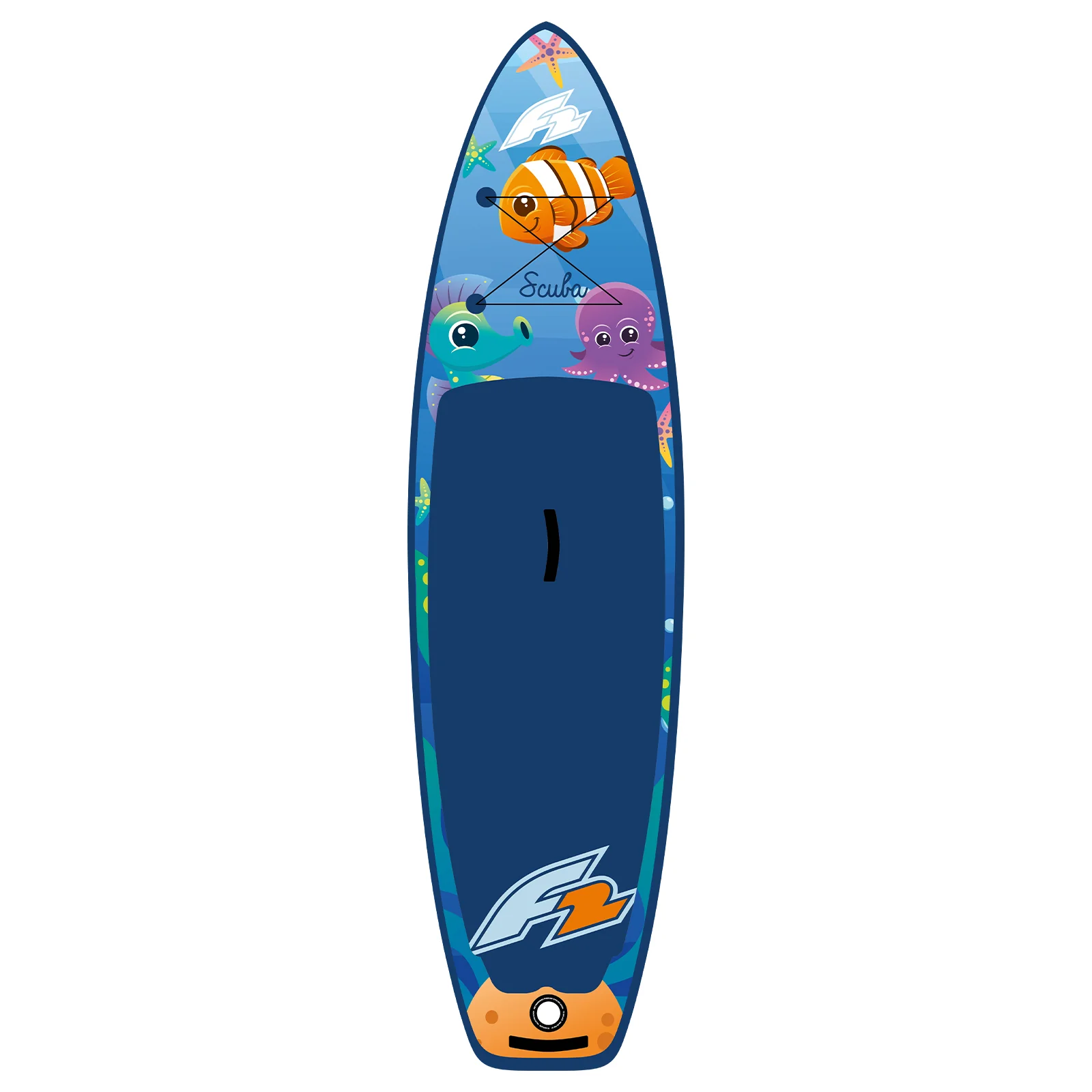 F2 SUP Stand Up Paddle Board Scuba Youth Board Only 250cm 8,2 Blau - Image 2