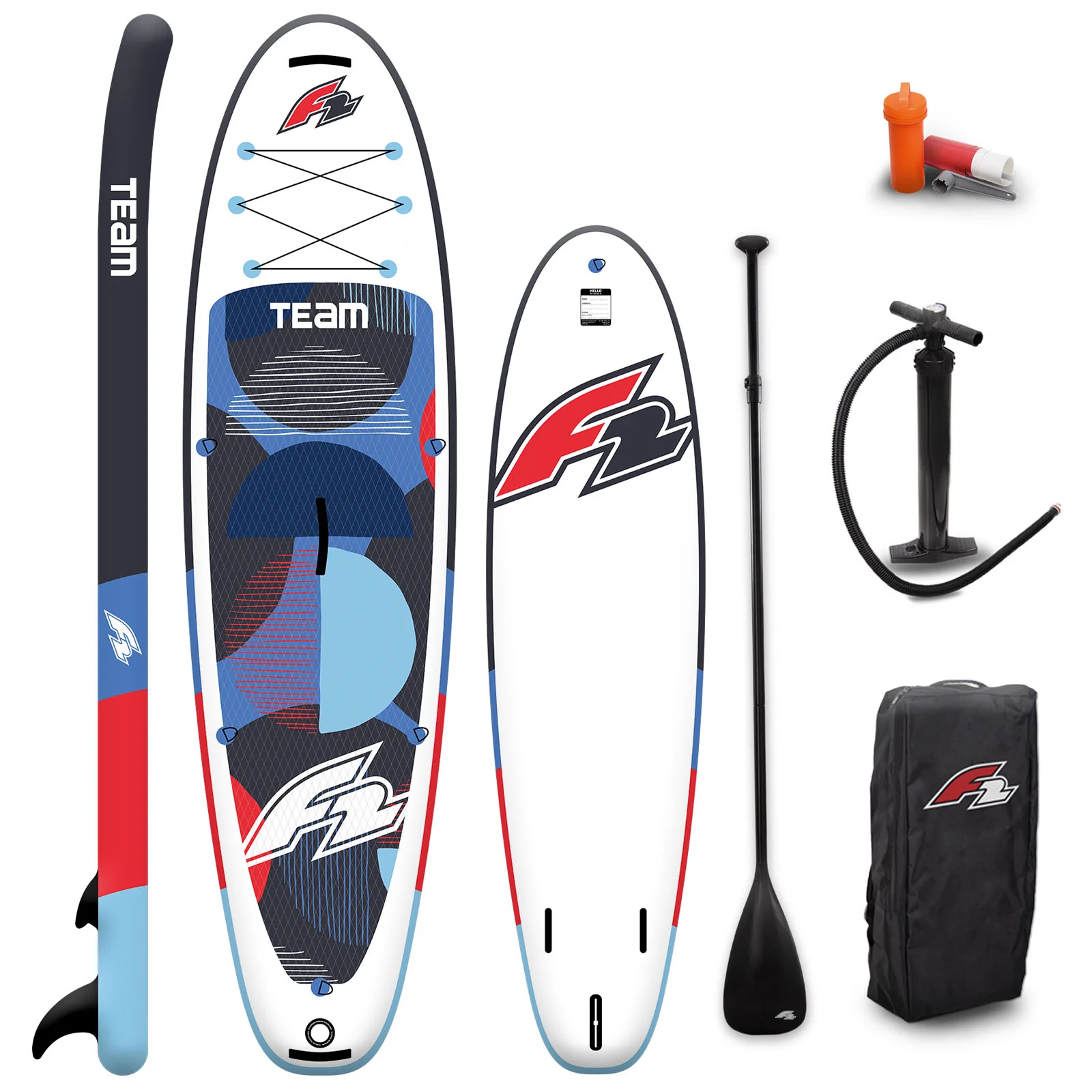 F2 SUP Stand Up Paddle Board Team 10'0'' Blau